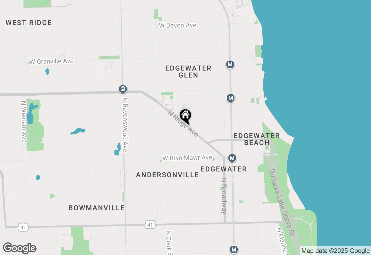 Map of 5776 N Ridge Avenue #G, Chicago, IL 60660