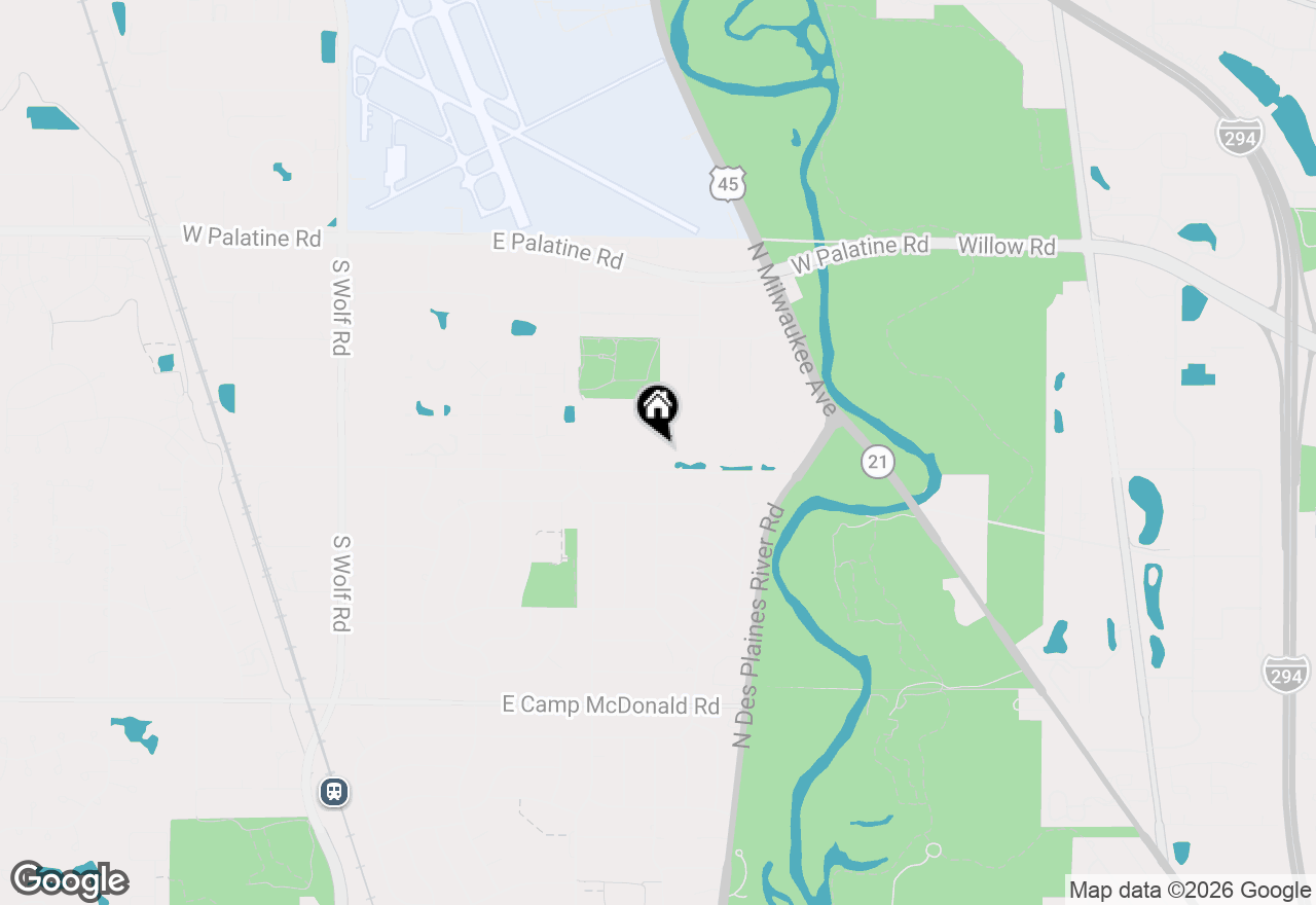 Map of 842 E Old Willow Road #106, Prospect Heights, IL 60070