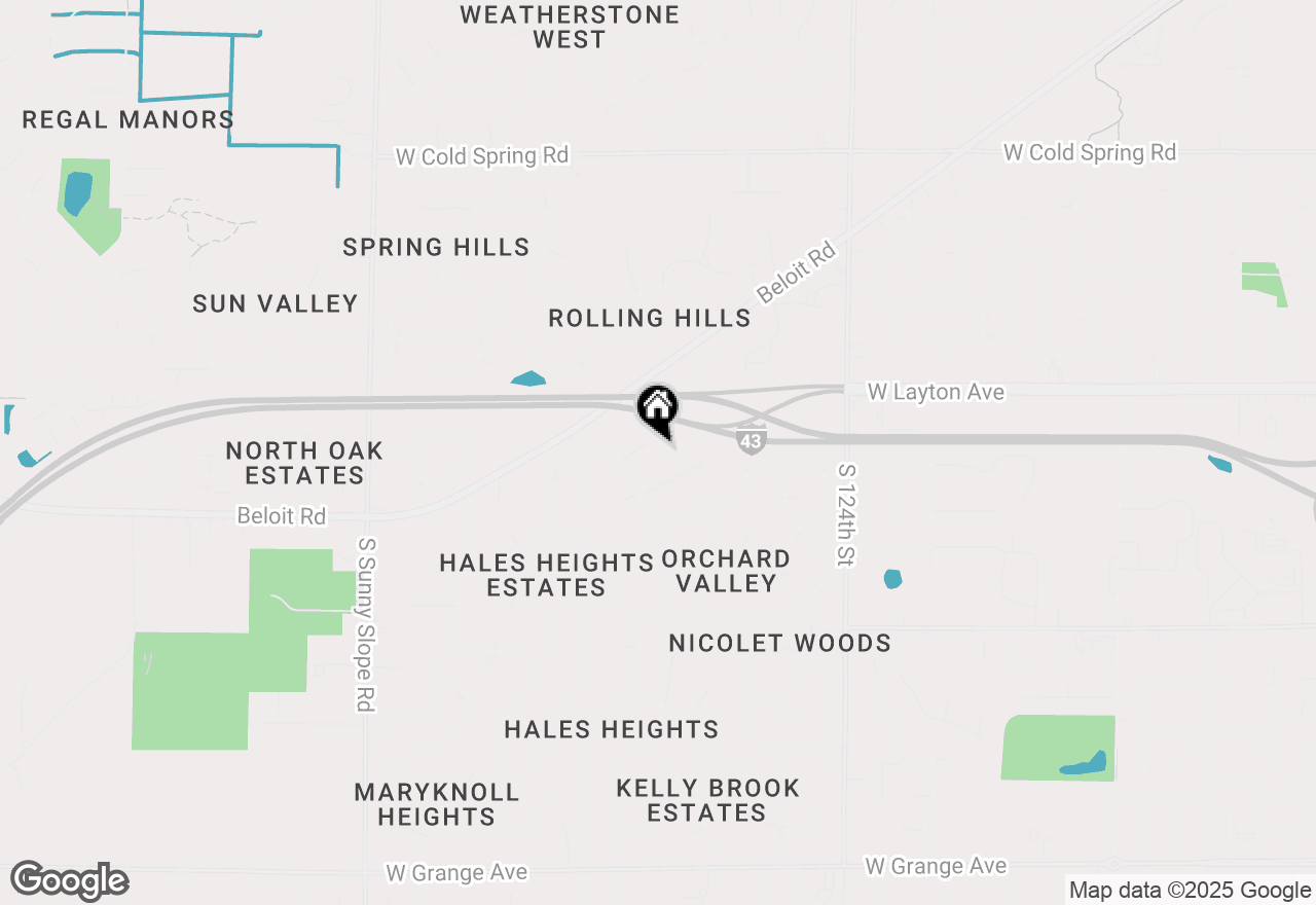 Map of 13065 W Appleblossom Ln, New Berlin, WI 53151