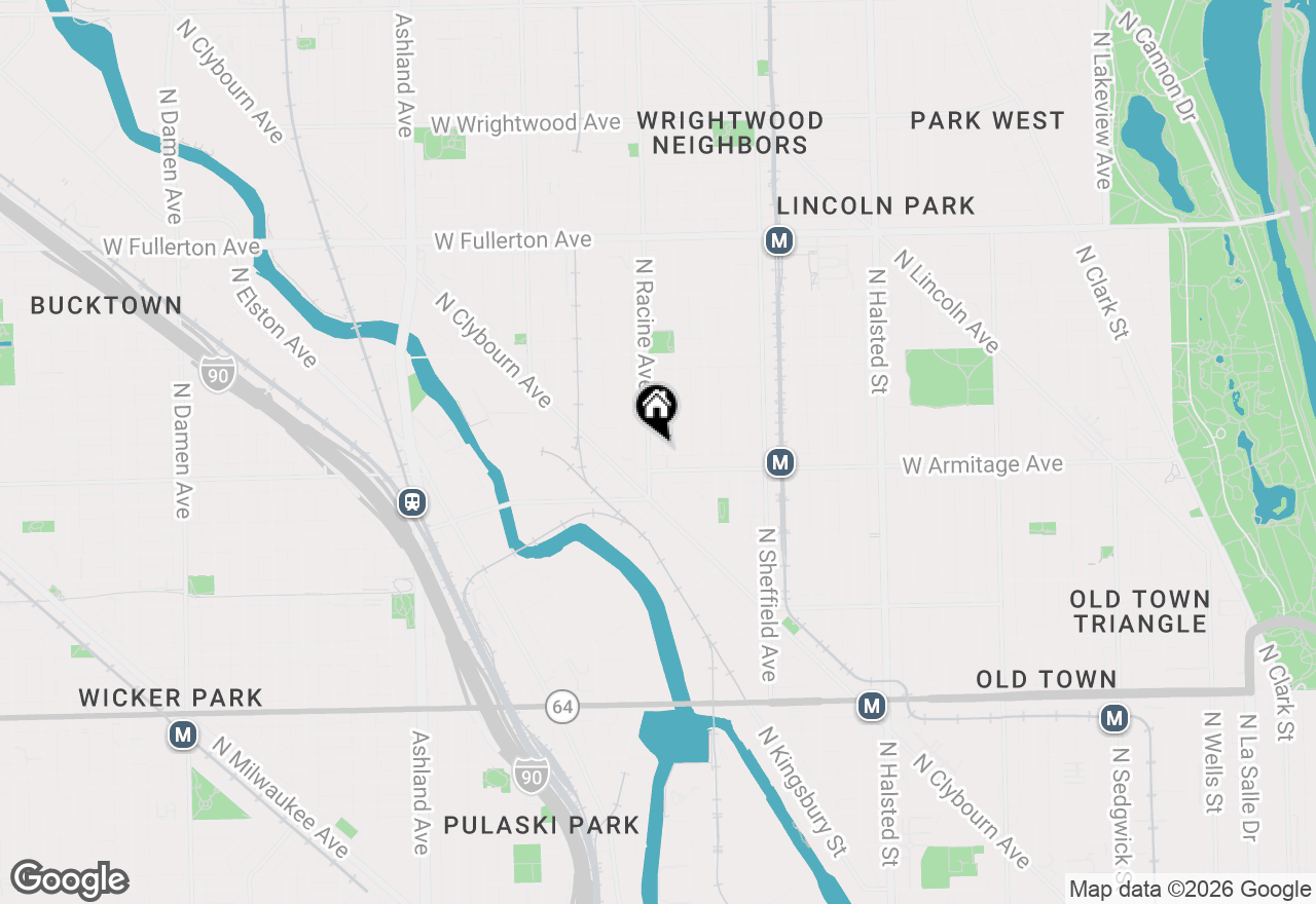 Map of 2019 N Racine Avenue #3, Chicago, IL 60614