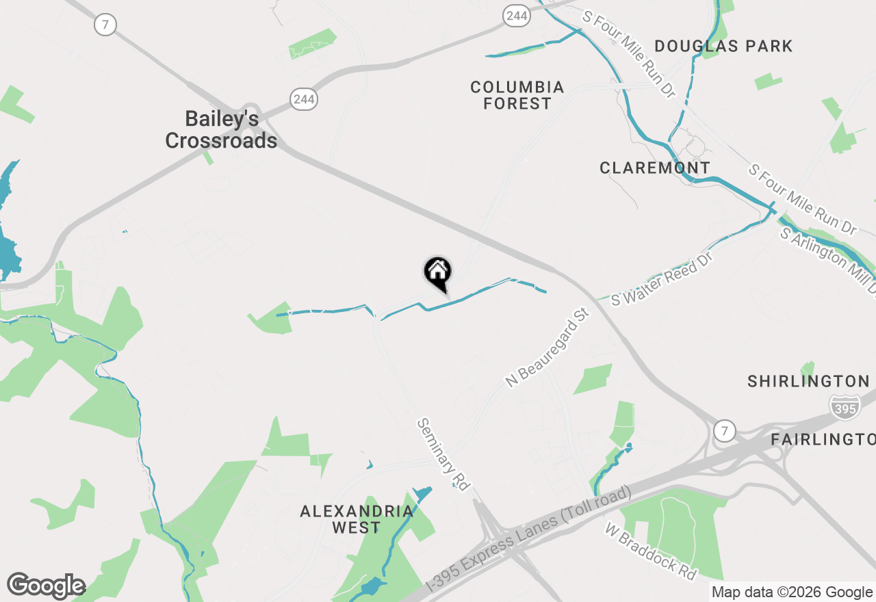 Map of 3713 S George Mason Drive #414 W, Falls Church, VA 22041