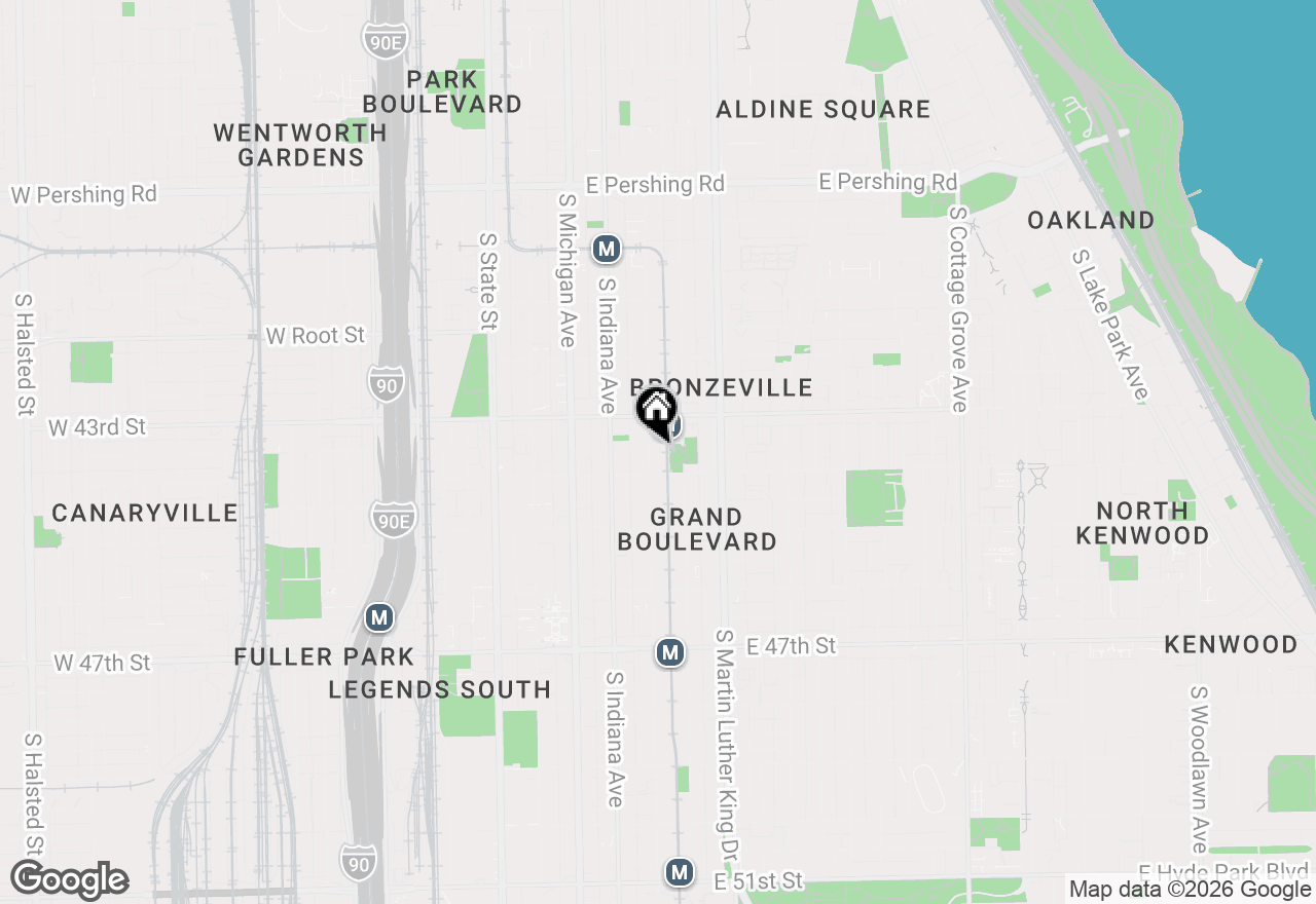 Map of 4341 S Prairie Avenue #3, Chicago, IL 60653