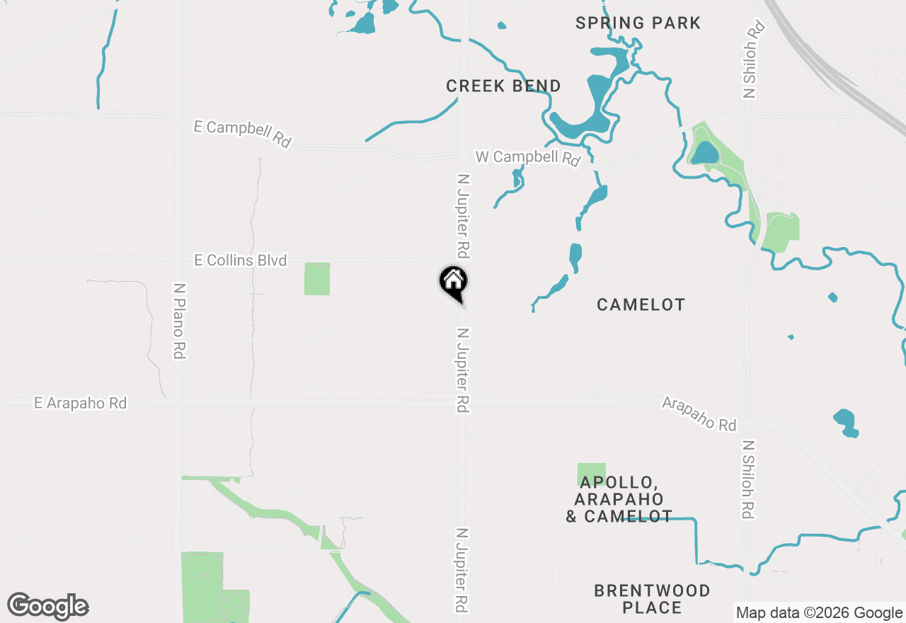 Map of 2132 Wheaton Drive, Richardson, TX 75081