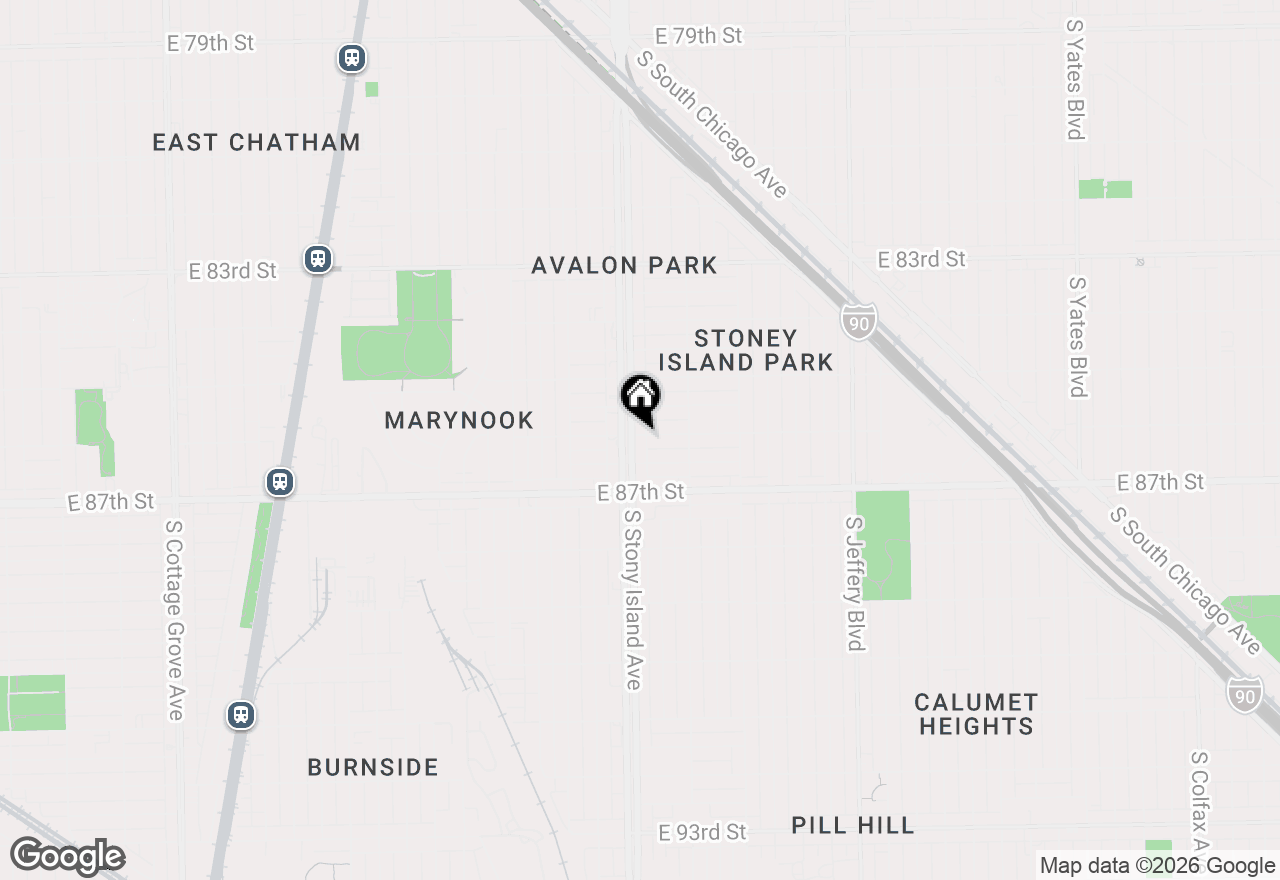 Map of 8601-05 S Stony Island Avenue, Chicago, IL 60617