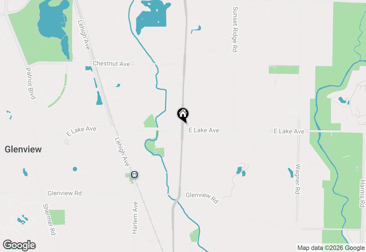 Map of 1417 Waukegan Road, Glenview, IL 60025