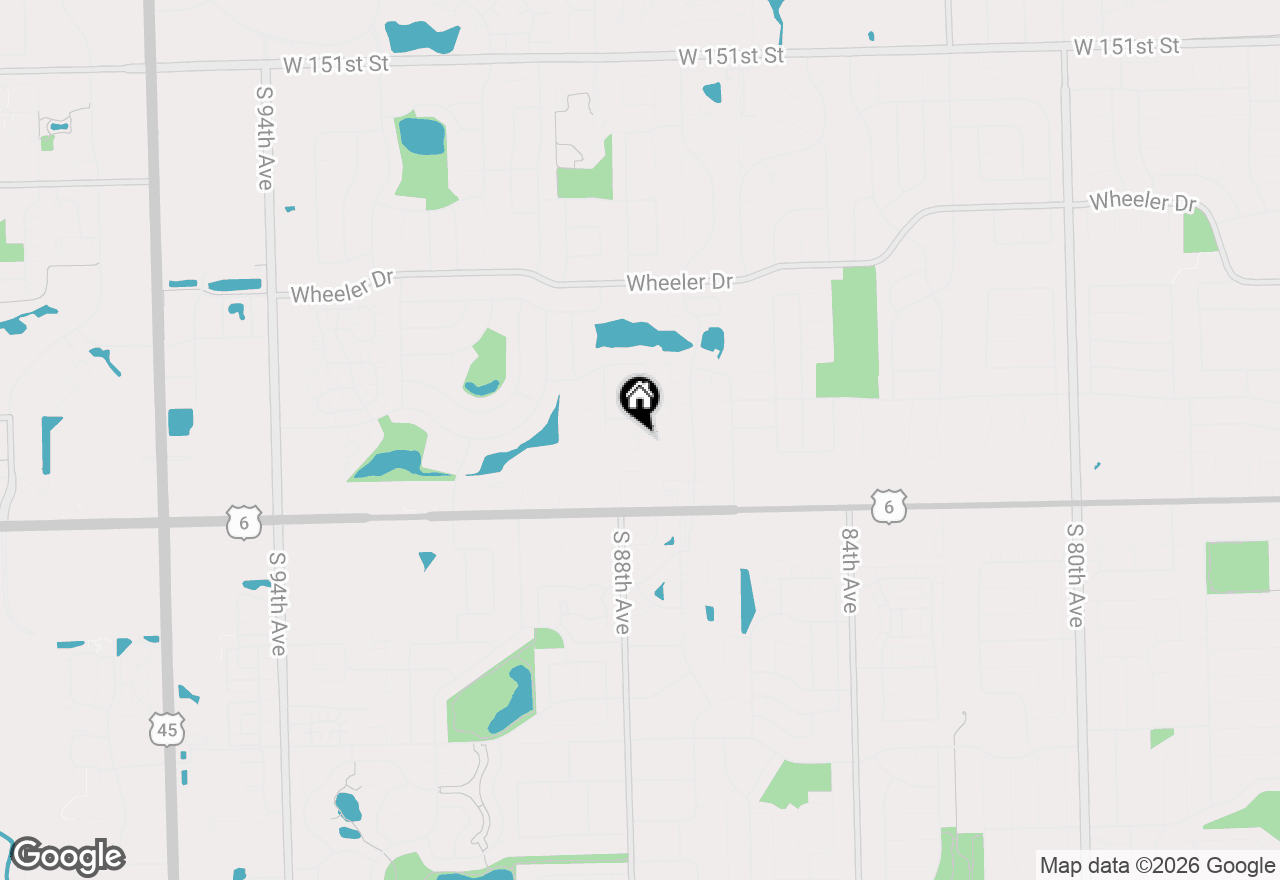 Map of 15826 Farm Hill Drive, Orland Park, IL 60462