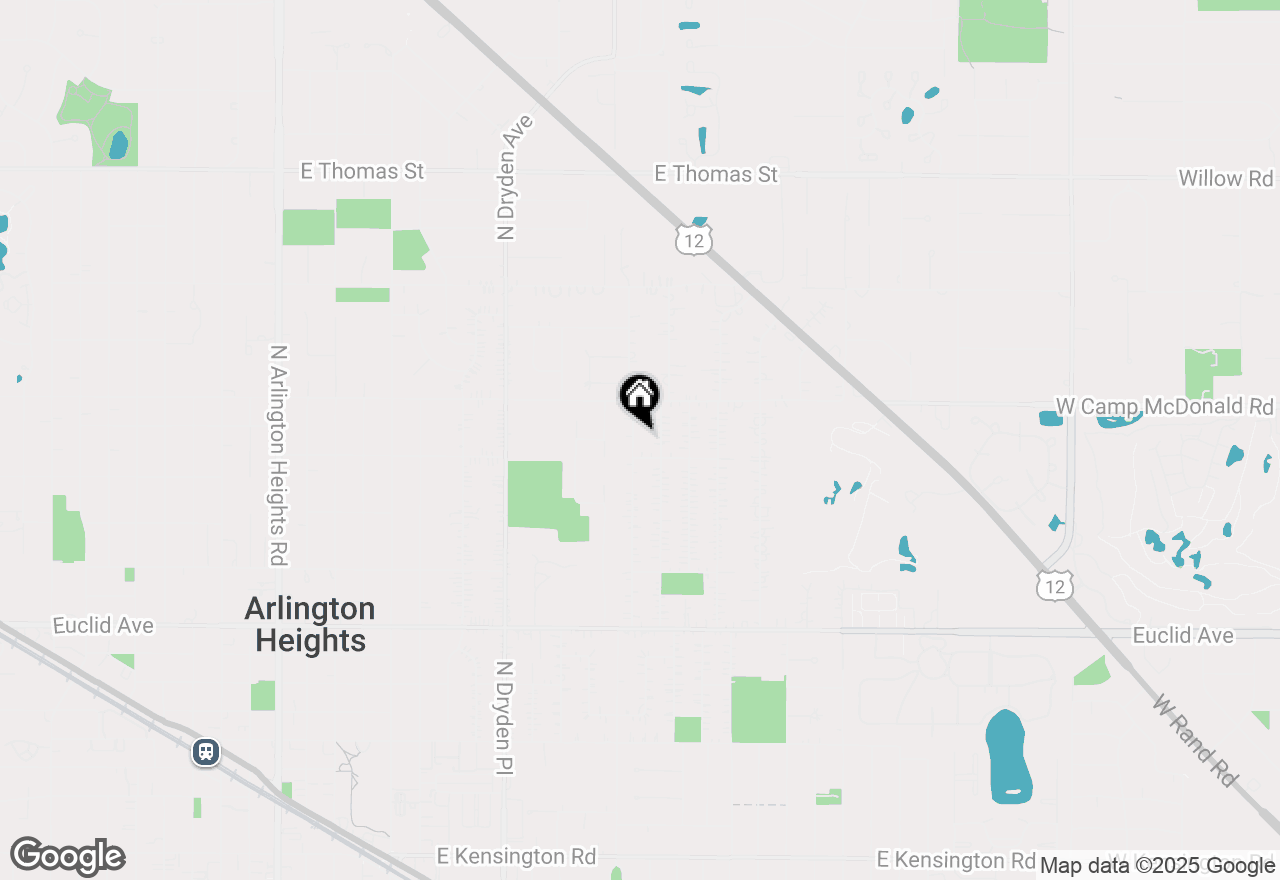 Map of 1009 N Drury Lane, Arlington Heights, IL 60004