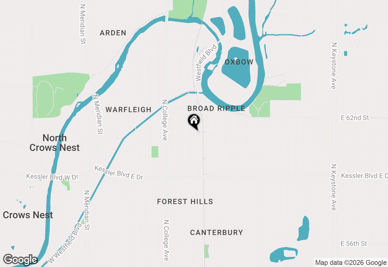Map of 6140 Winthrop Avenue, Indianapolis, IN 46220