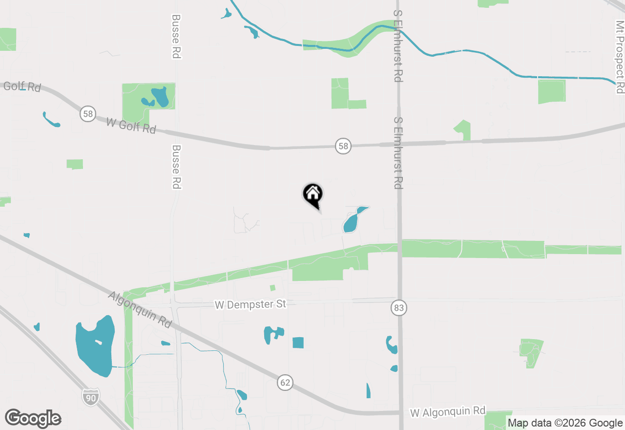 Map of 1153 S Linneman Road #1153, Mount Prospect, IL 60056