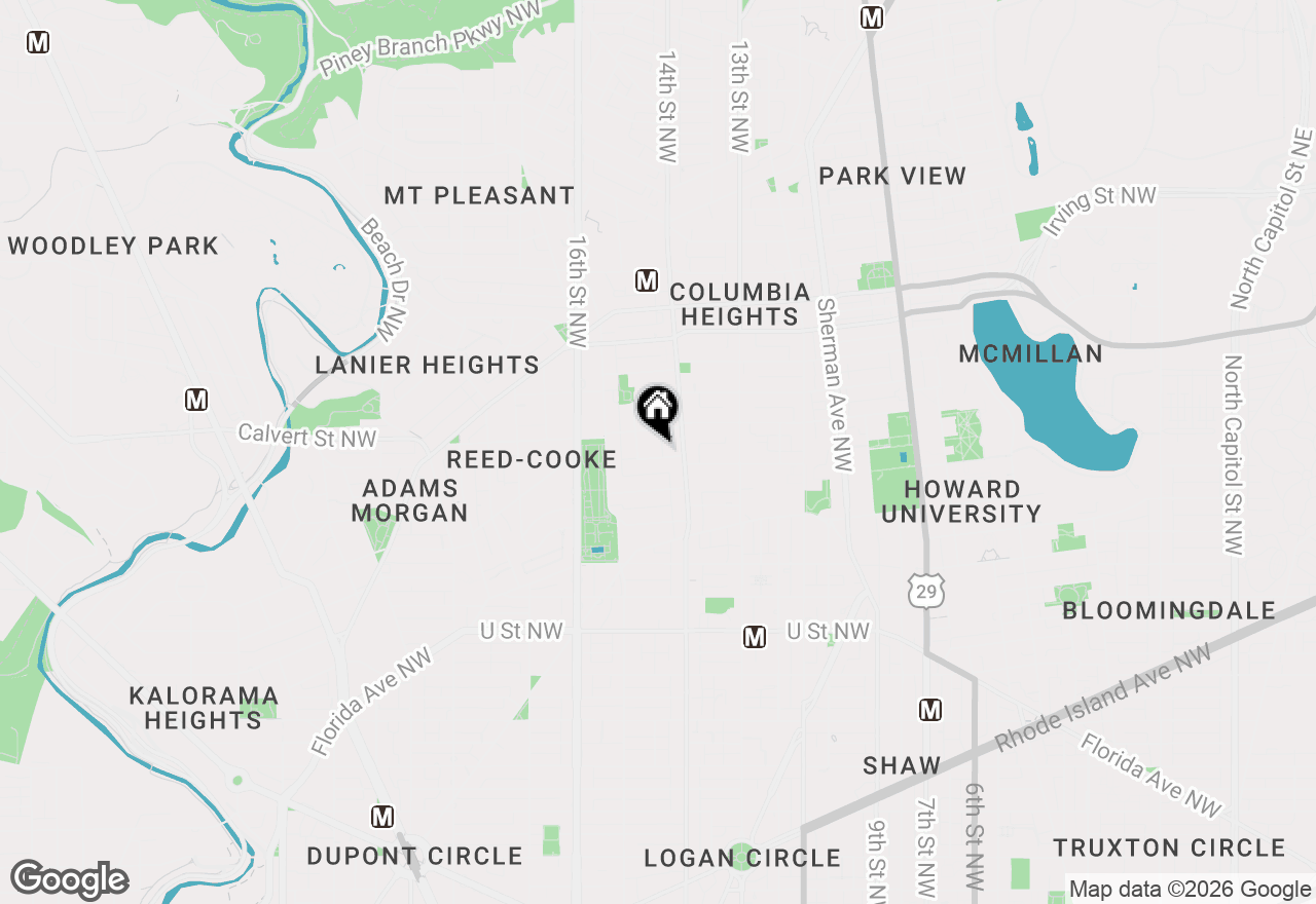 Map of 1427 Clifton Street Nw #4, Washington, DC 20009