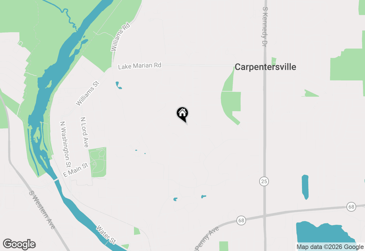 Map of 823 Greenwood Avenue, Carpentersville, IL 60110