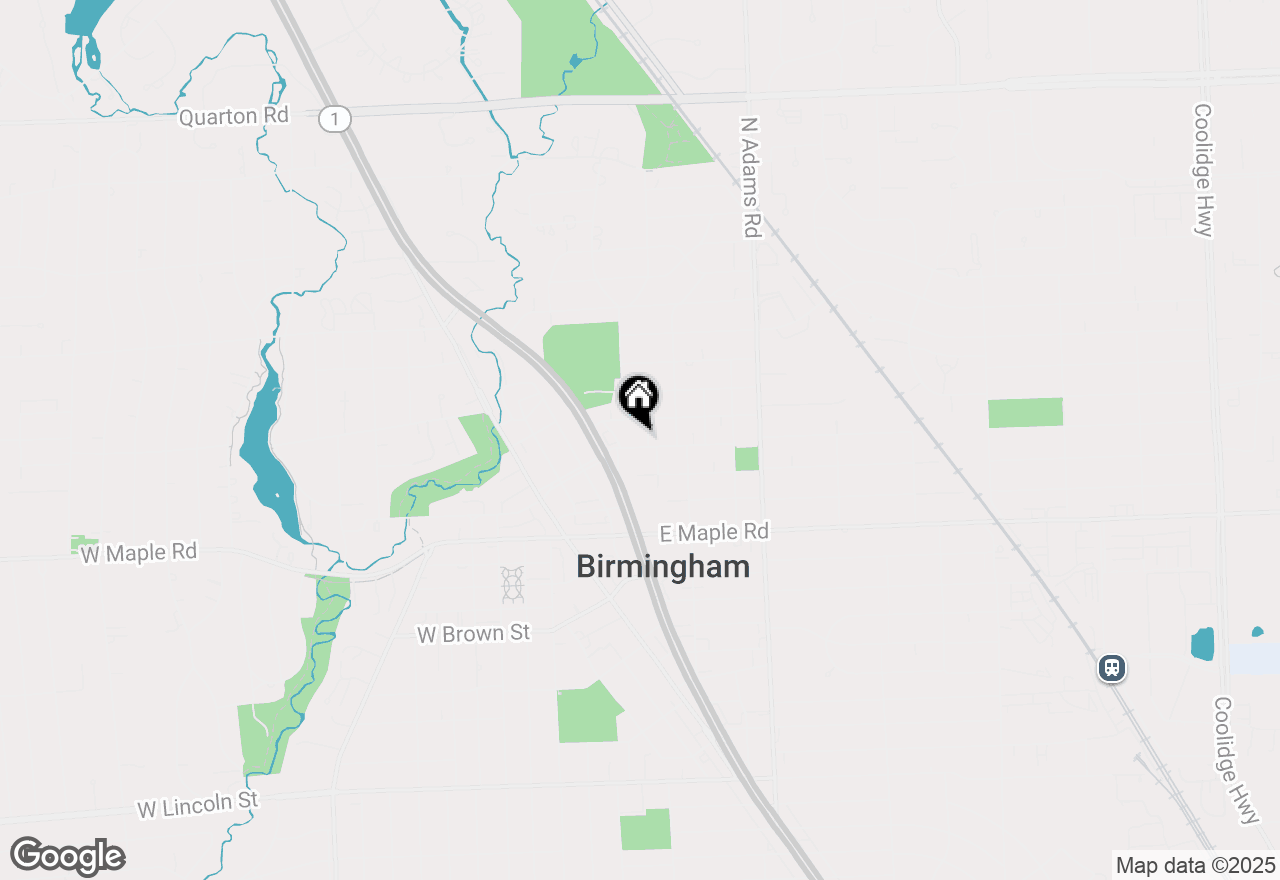 Map of 567 Oakland Avenue, Birmingham, MI 48009