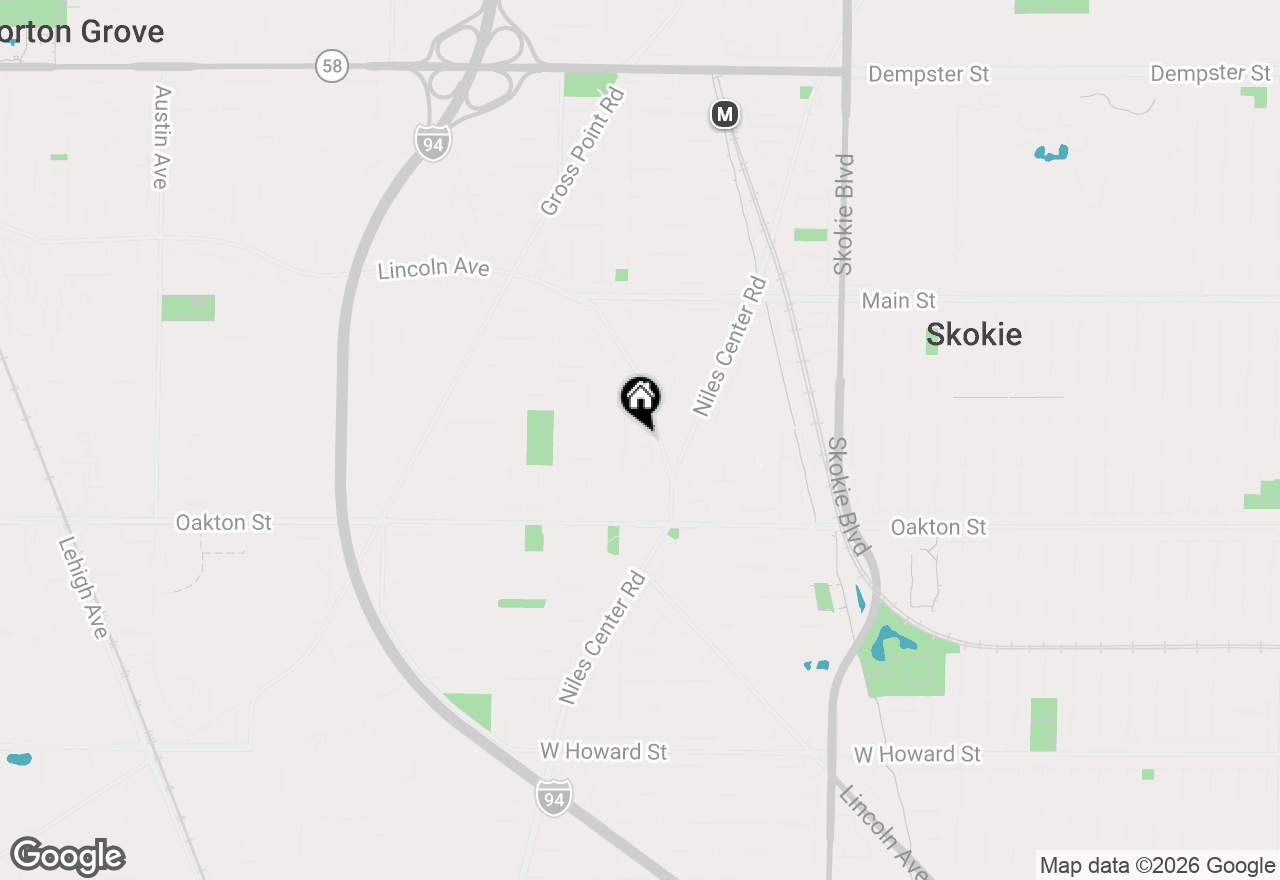 Map of 8154 Floral Avenue, Skokie, IL 60077