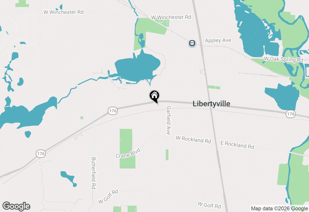 Map of 553 W Park Avenue #D, Libertyville, IL 60048