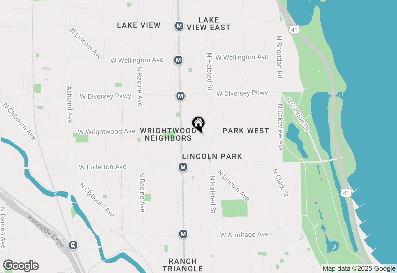 Map of 846 W Lill Avenue #3, Chicago, IL 60614