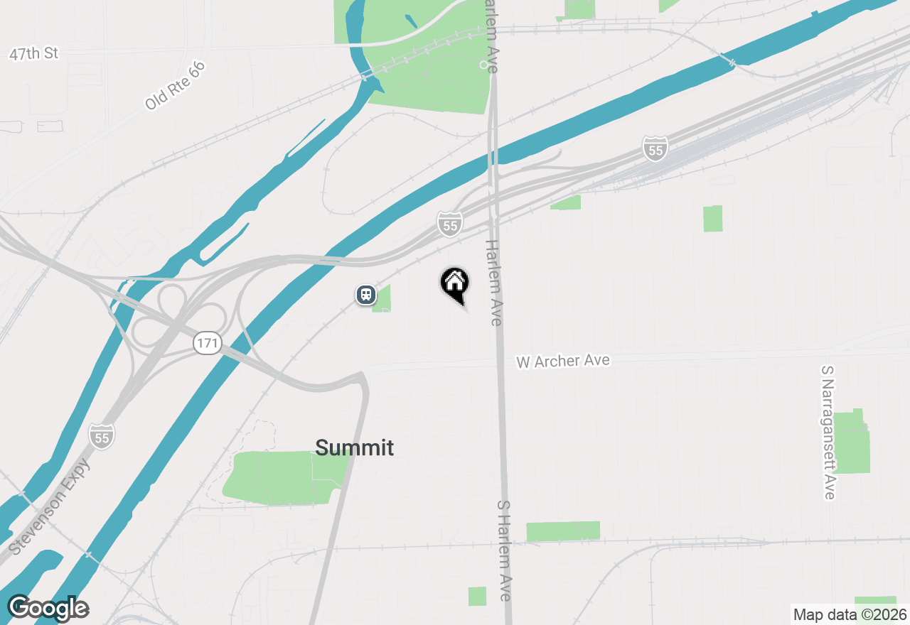 Map of 5402 S 73rd Avenue, Summit, IL 60501