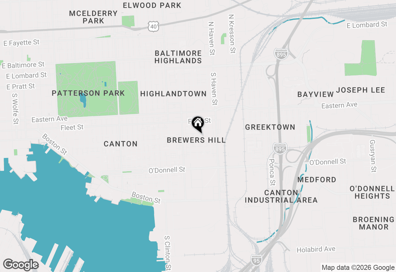 Map of 715 S Eaton Street, Baltimore, MD 21224
