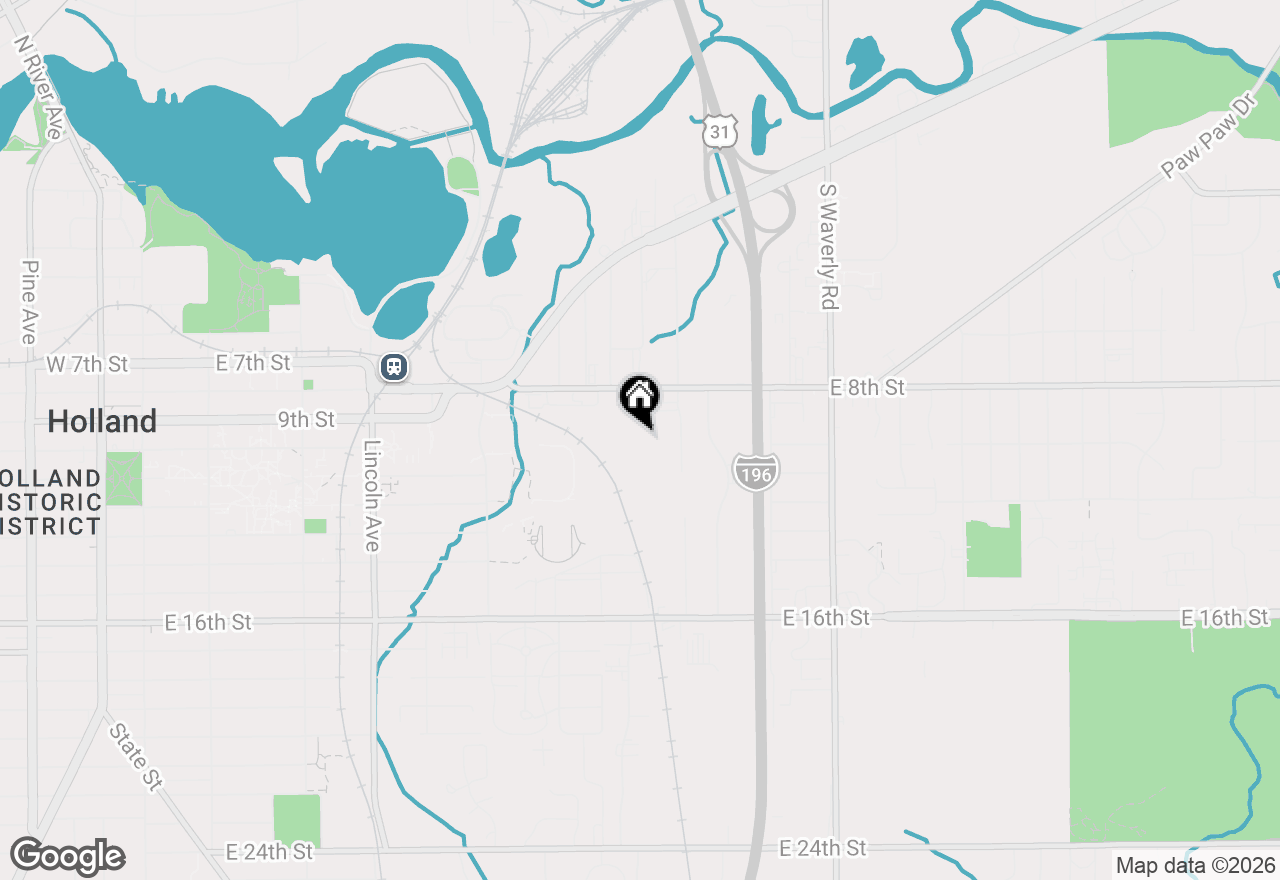 Map of 500 E 8th Street, Holland, MI 49423