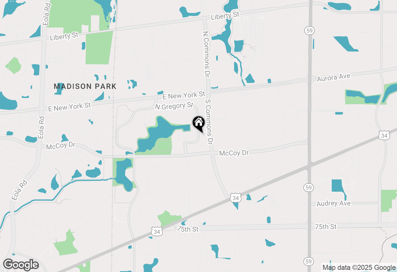 Map of 189 Gregory Street #1, Aurora, IL 60504