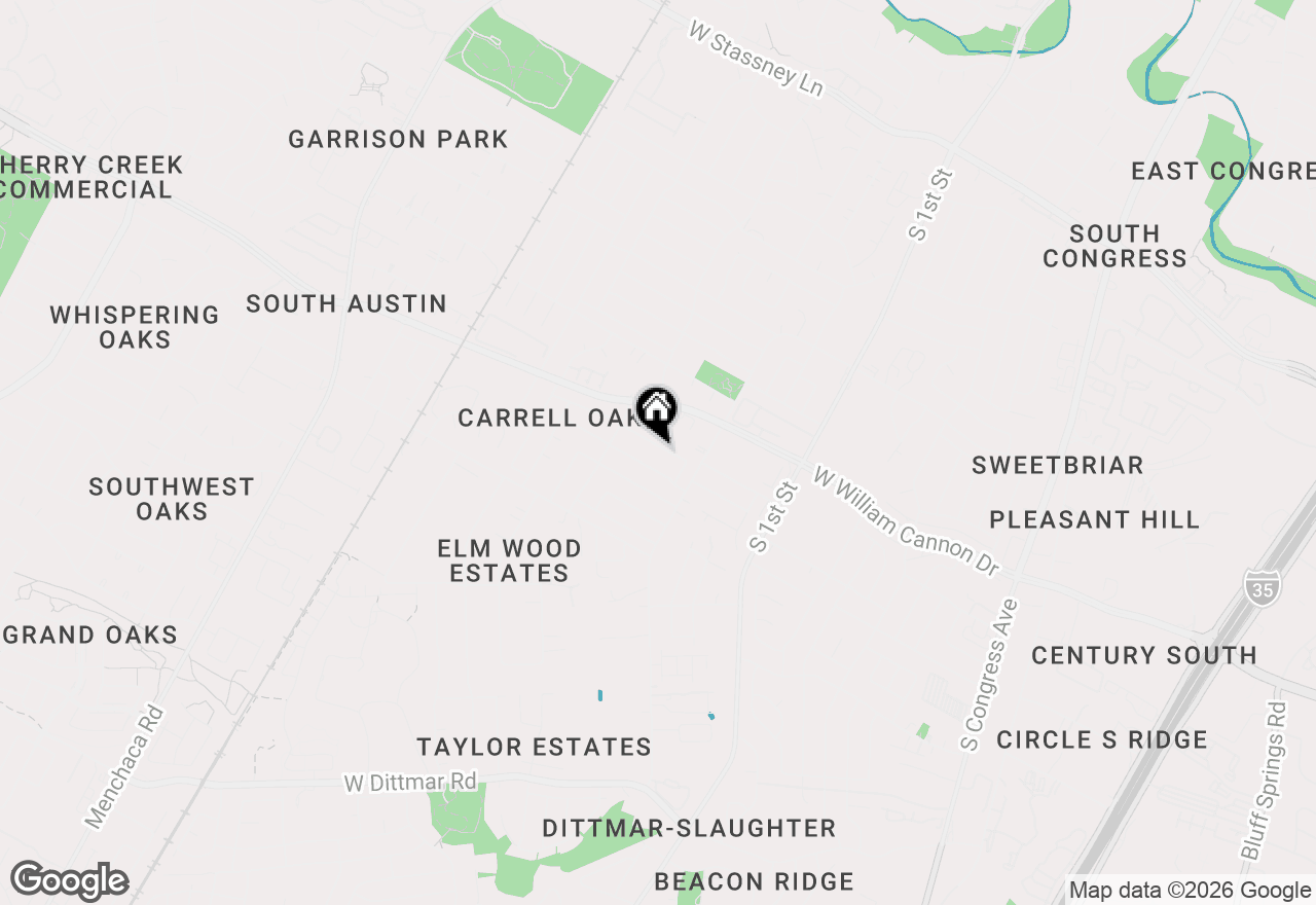 Map of 1001 Echo Ln, Austin, TX 78745