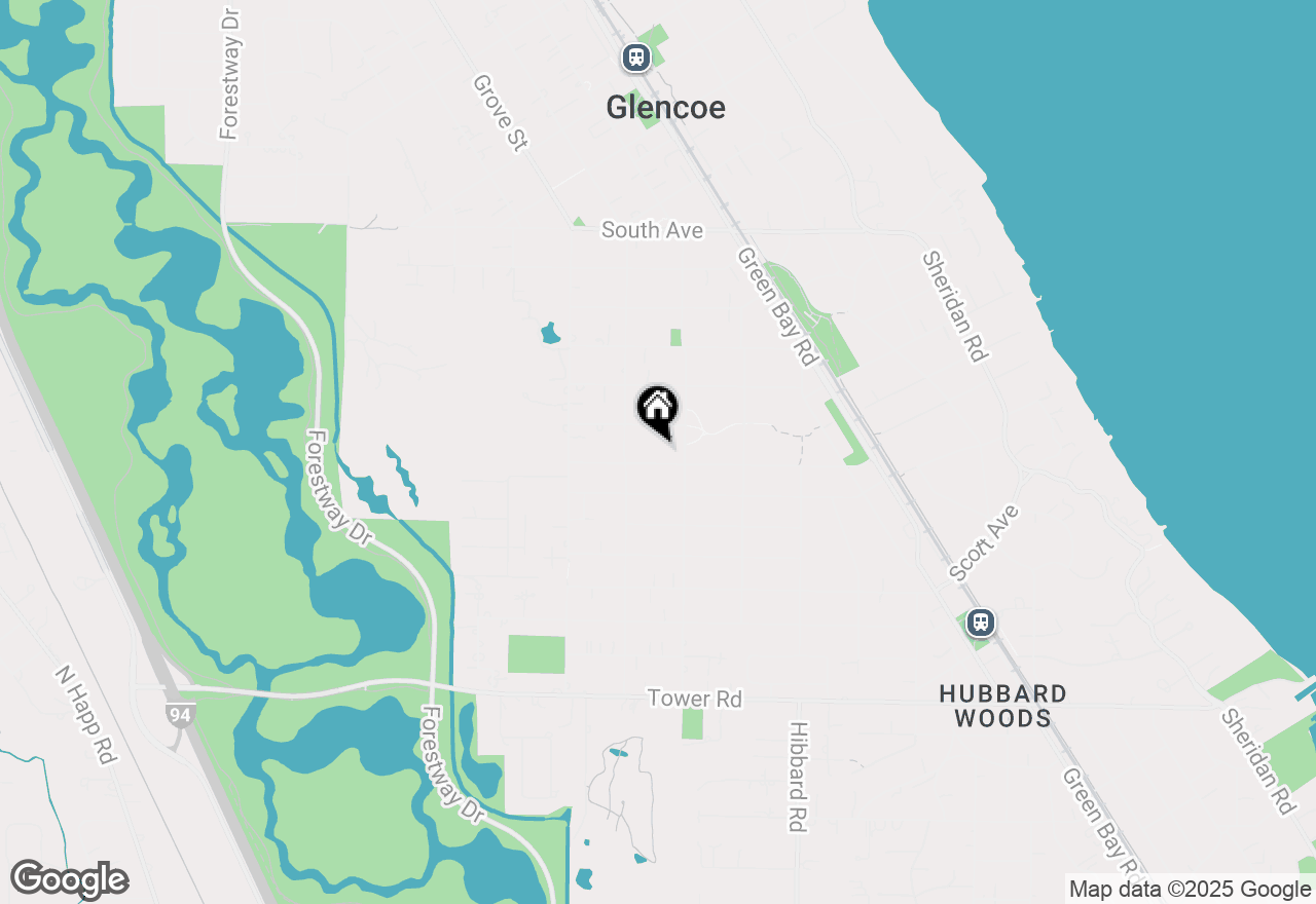 Map of 509 Jackson Avenue, Glencoe, IL 60022