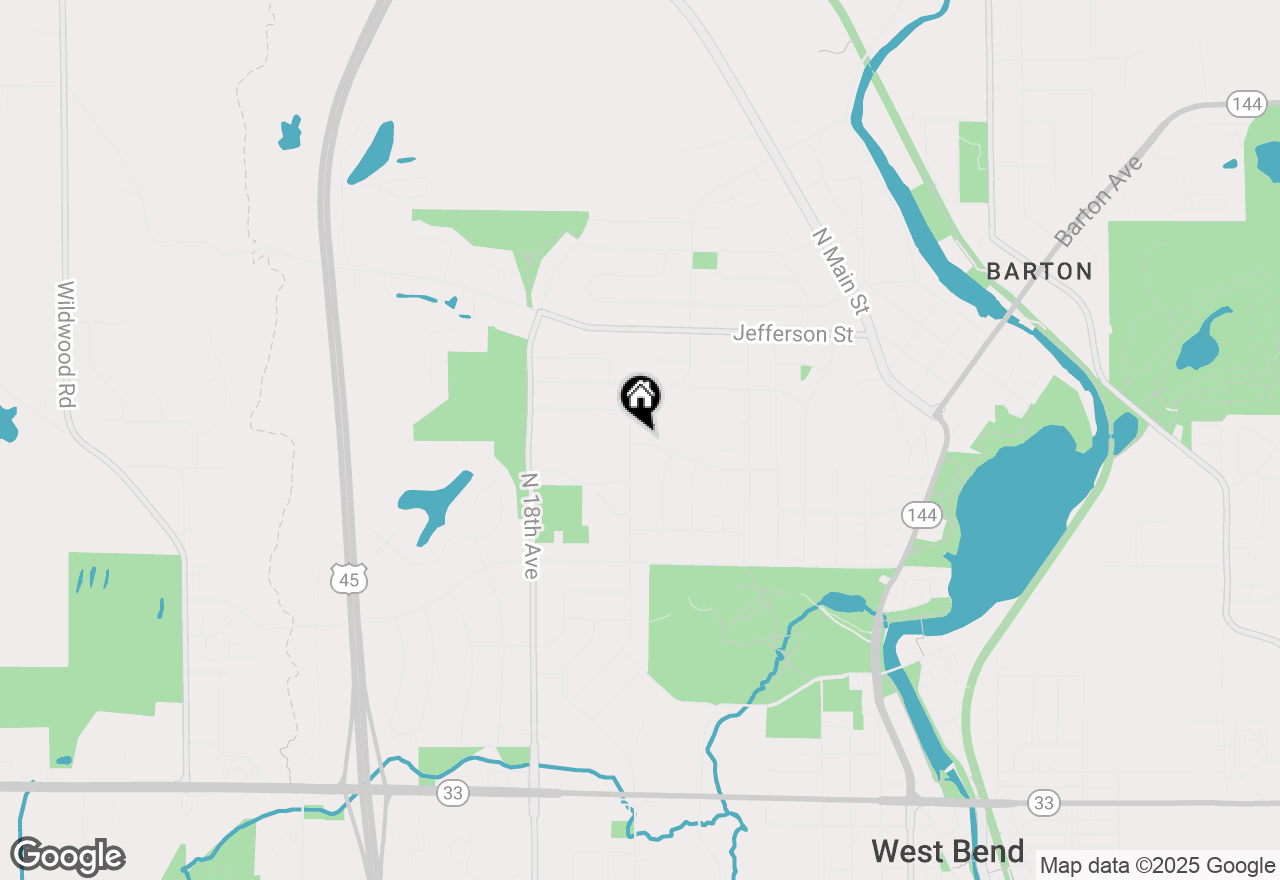 Map of 1460 Wayne Rd, West Bend, WI 53090