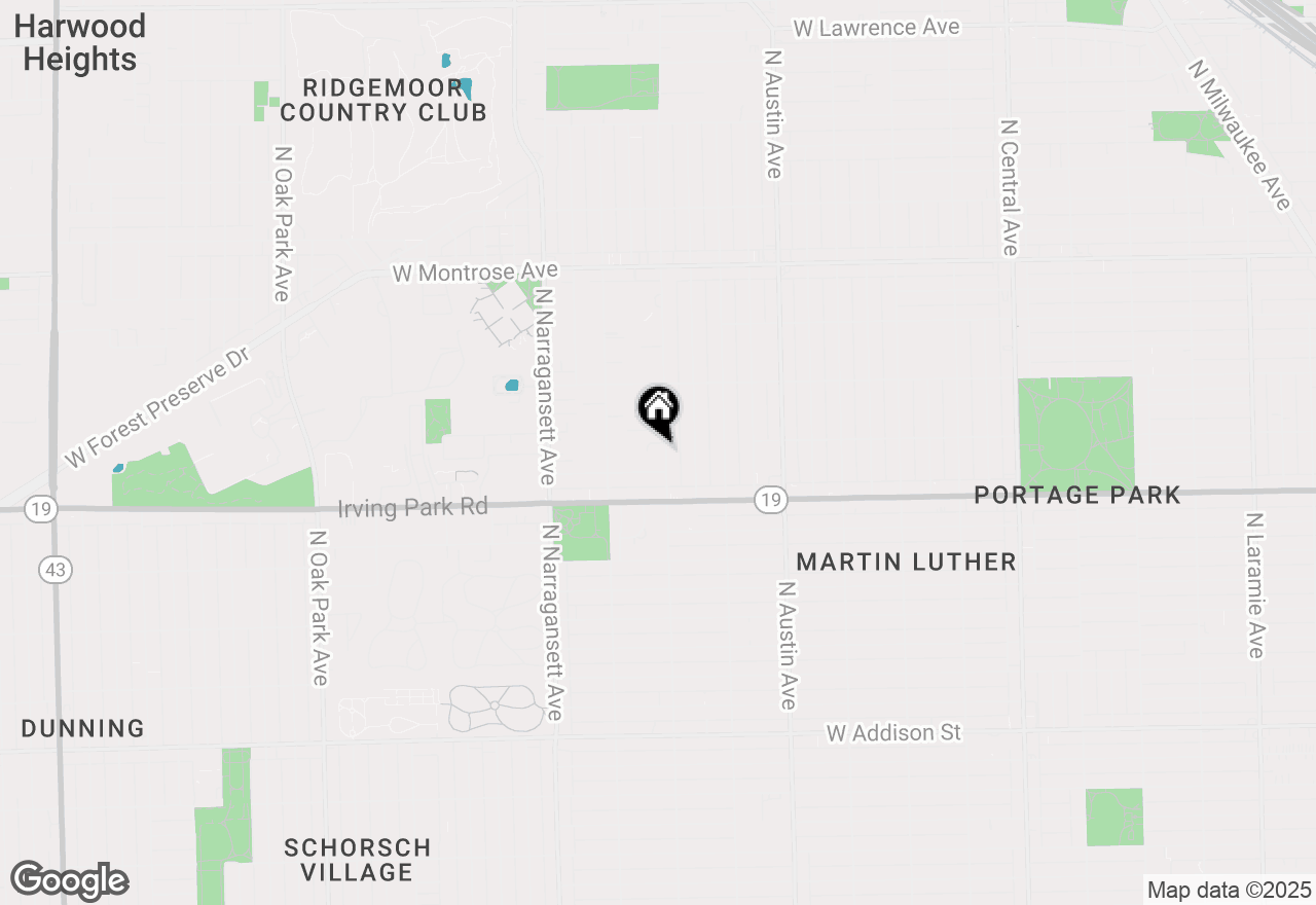 Map of 4052 N Melvina Avenue, Chicago, IL 60634