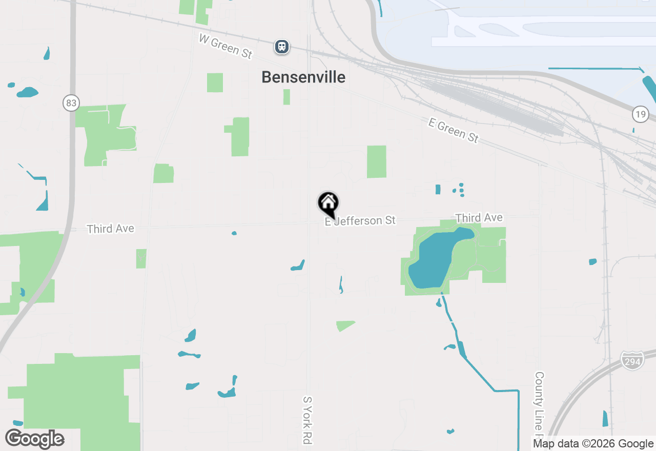 Map of 112 E Jefferson Street, Bensenville, IL 60106