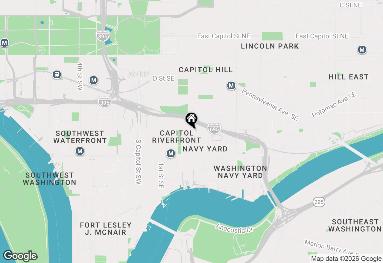 Map of 311 I Street Se, Washington, DC 20003