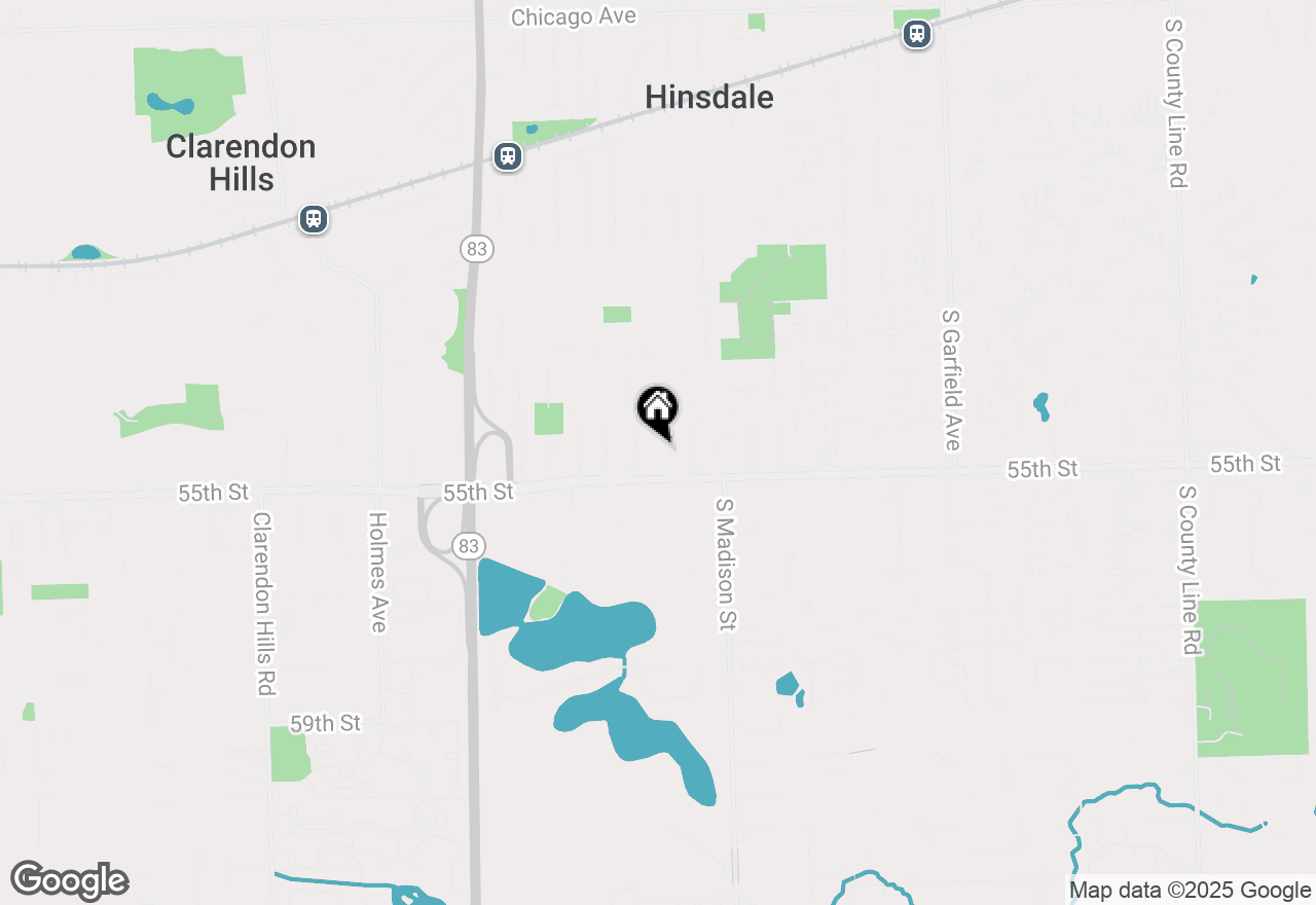 Map of 928 S Monroe Street, Hinsdale, IL 60521