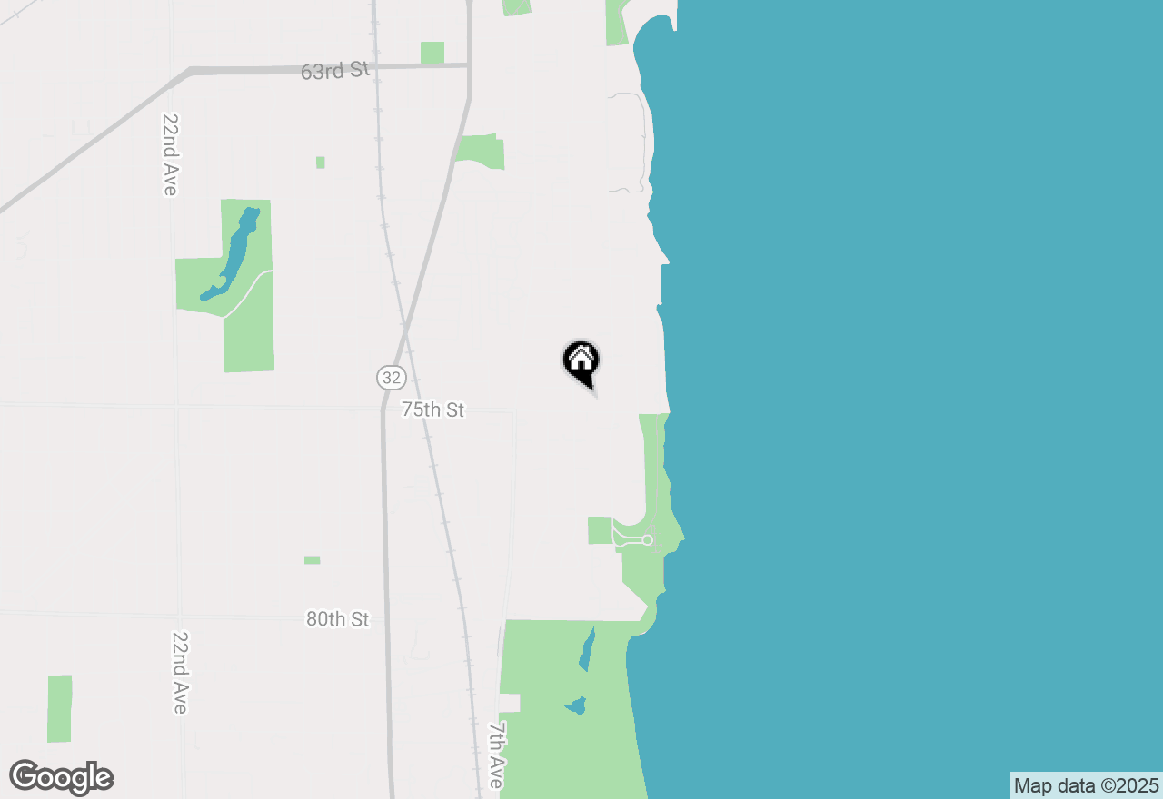 Map of 7411 5th Ave, Kenosha, WI 53143