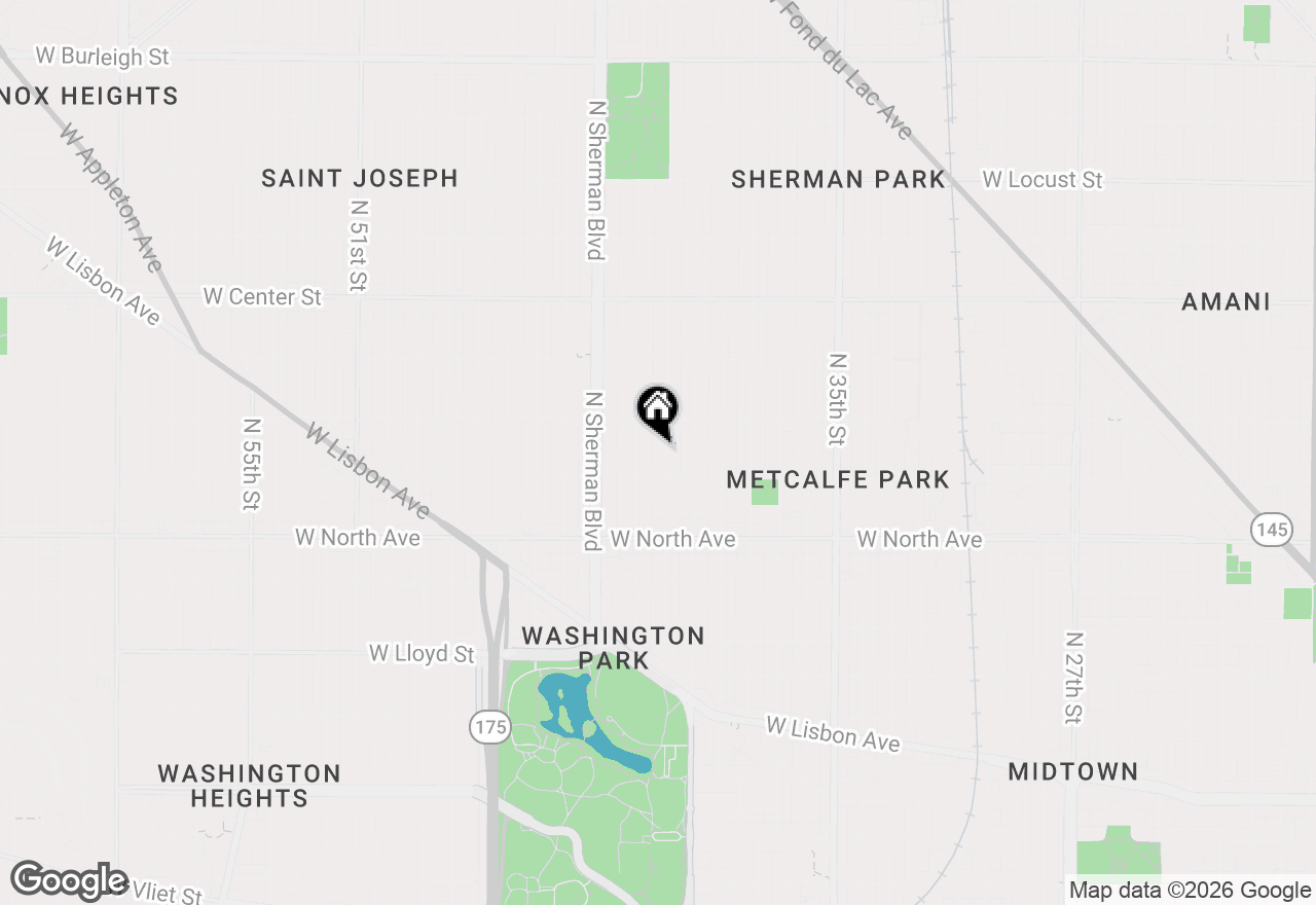 Map of 2435 N 41st St #2437, Milwaukee, WI 53210