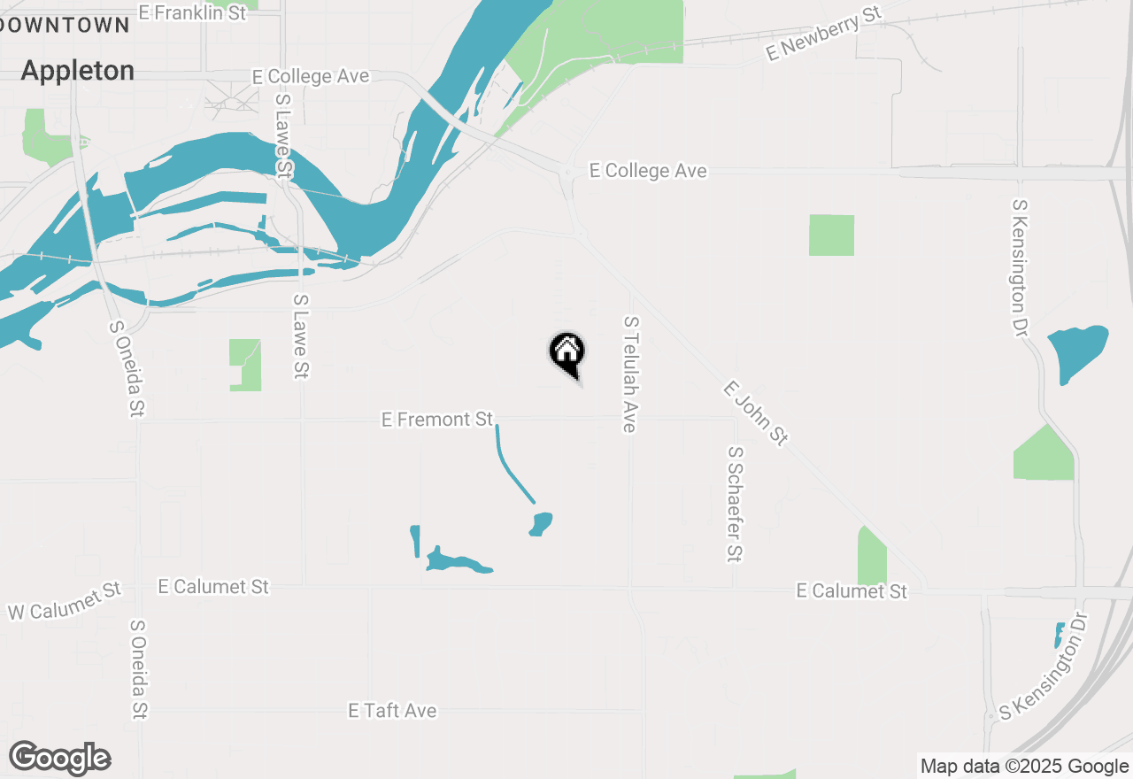 Map of 1218 S Kernan Ave, Appleton, WI 54915