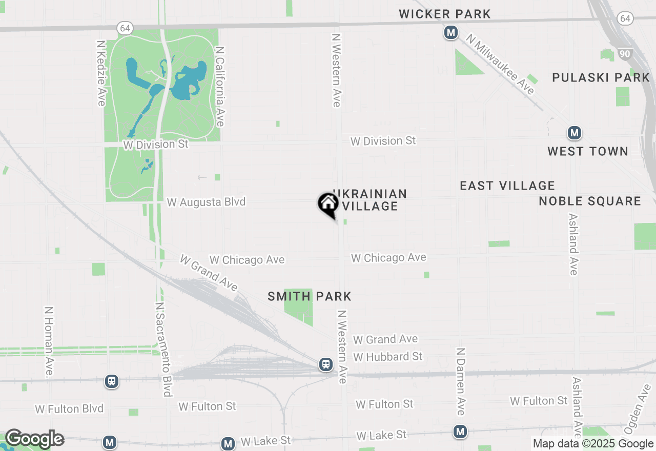 Map of 2424 W Iowa Street #3R, Chicago, IL 60622