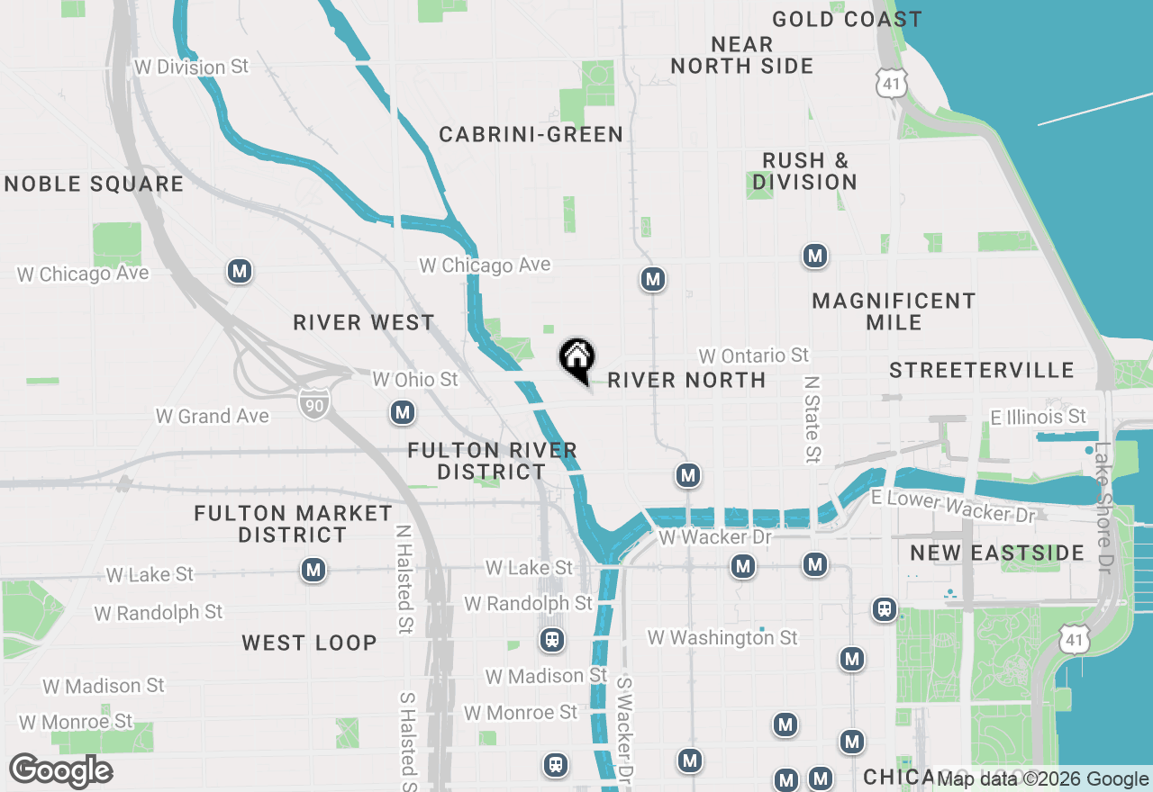 Map of 420 W Grand Avenue #2H, Chicago, IL 60654
