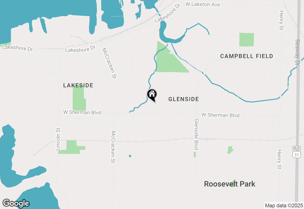 Map of 1729 Winchester Drive, Muskegon, MI 49441