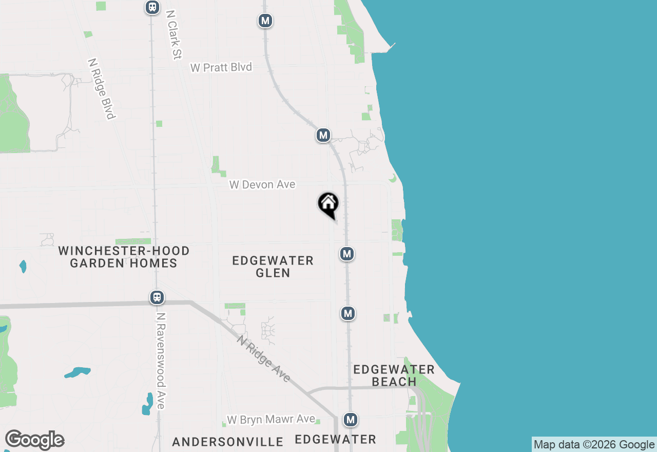 Map of 6232 N Broadway Street #2, Chicago, IL 60660