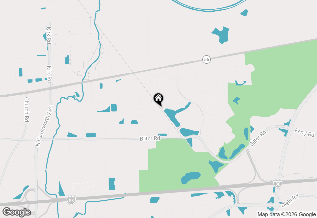 Map of 2667 Charter Oak Drive, Aurora, IL 60502