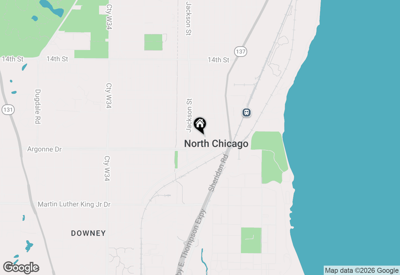 Map of 1817 Victoria Avenue, North Chicago, IL 60064