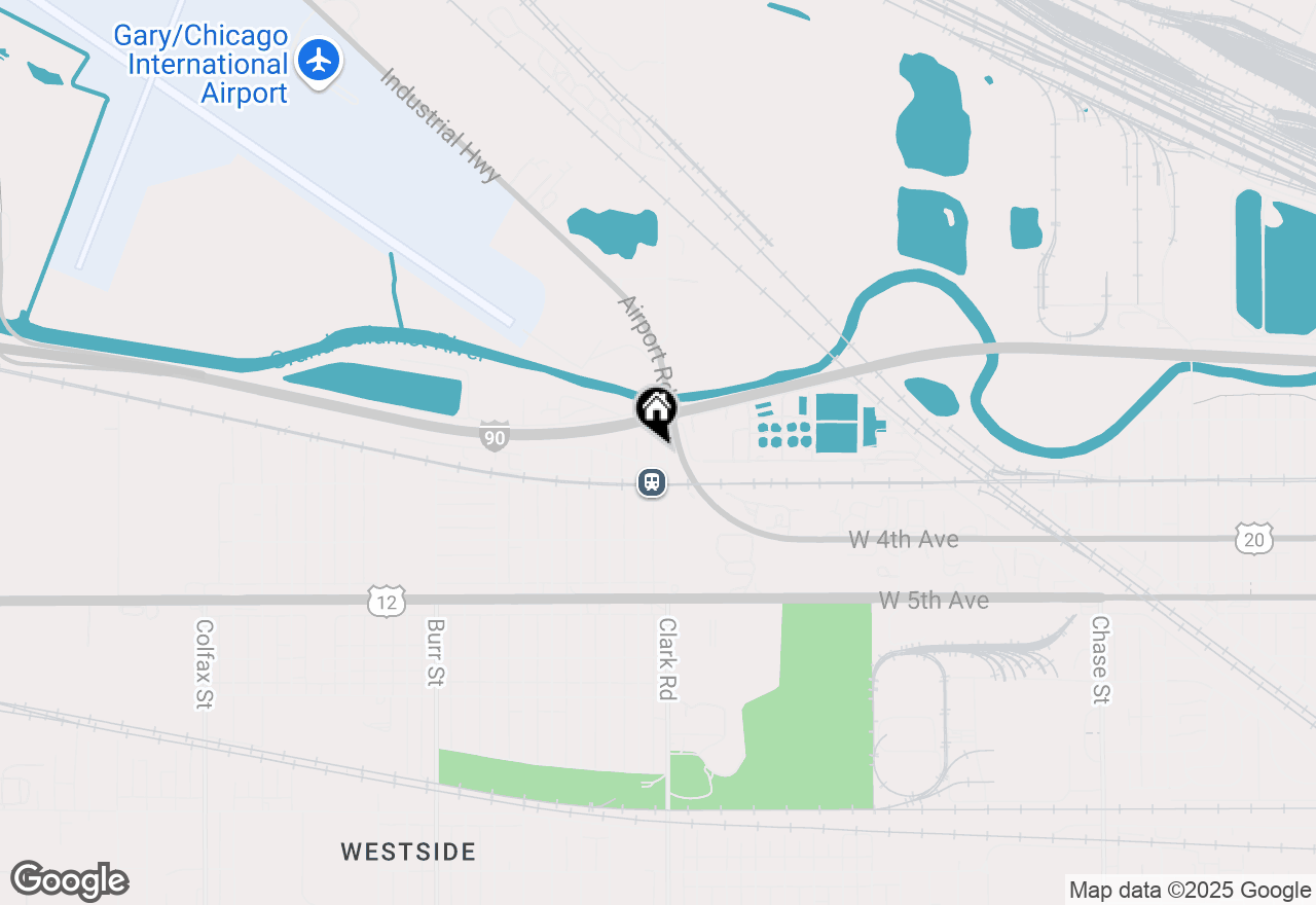 Map of 160 Clark Road, Gary, IN 46406