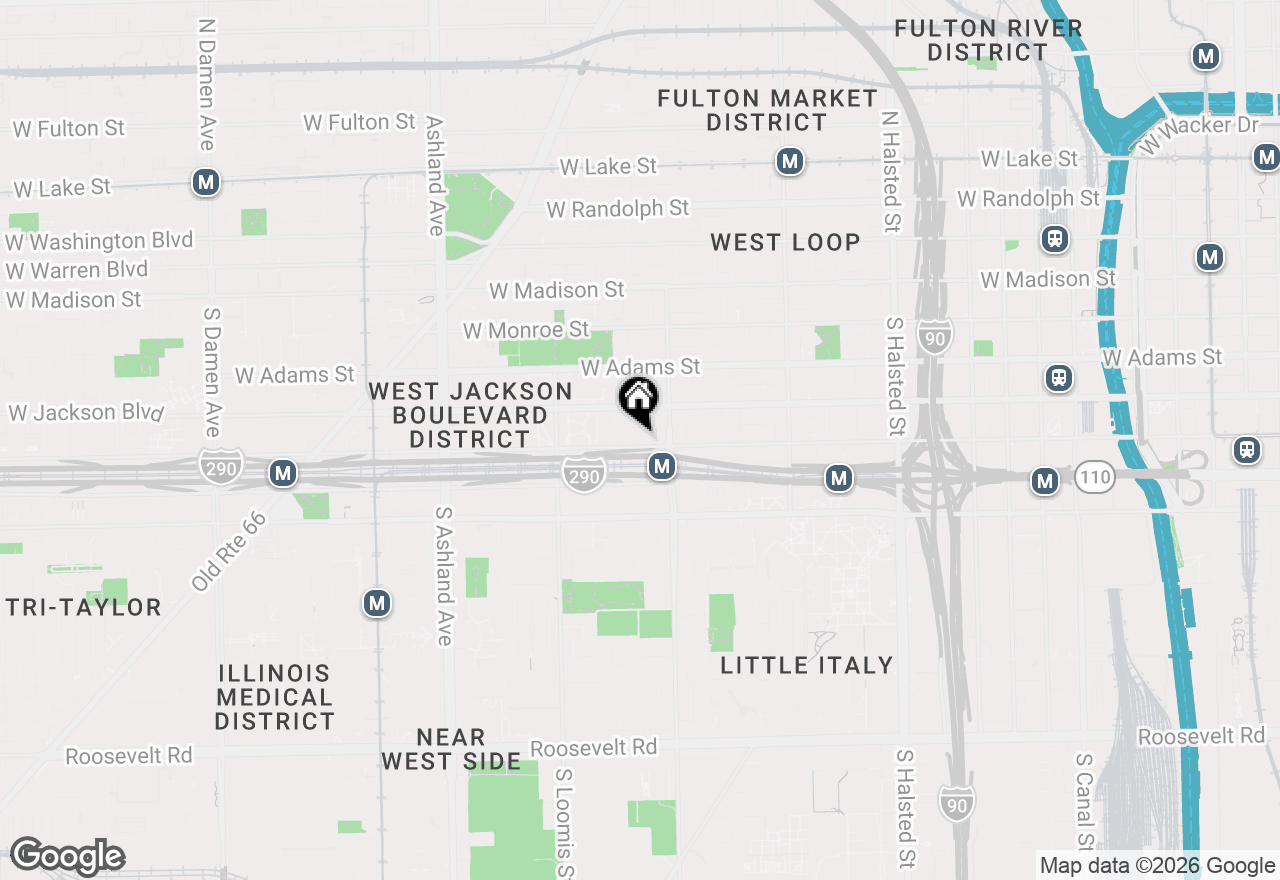 Map of 1224 W Van Buren Street #622, Chicago, IL 60607