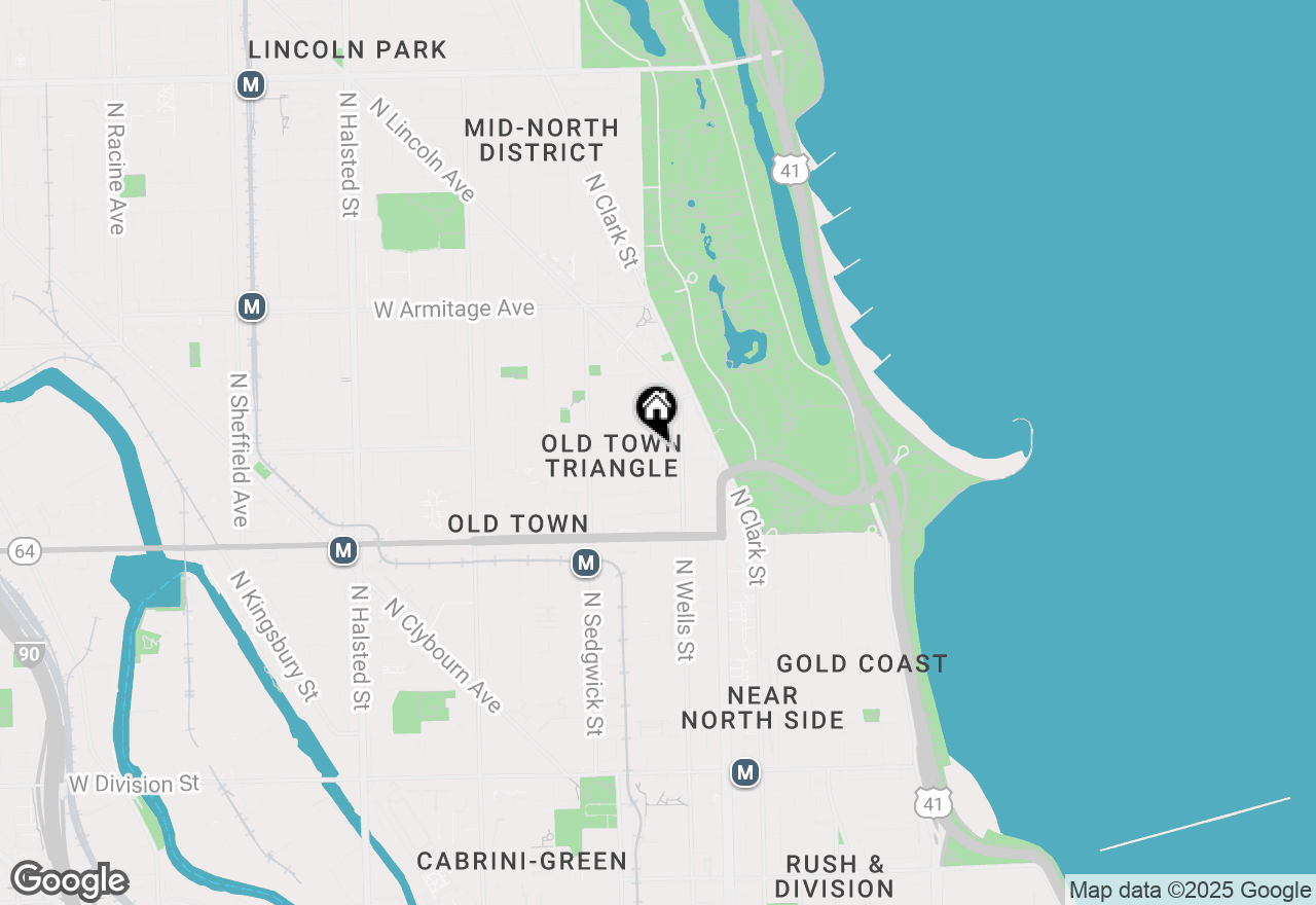 Map of 224 W Saint Paul Avenue #1, Chicago, IL 60614