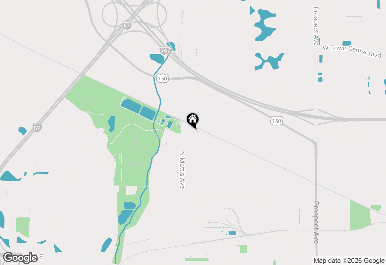Map of 1703 Hedge Road, Champaign, IL 61821