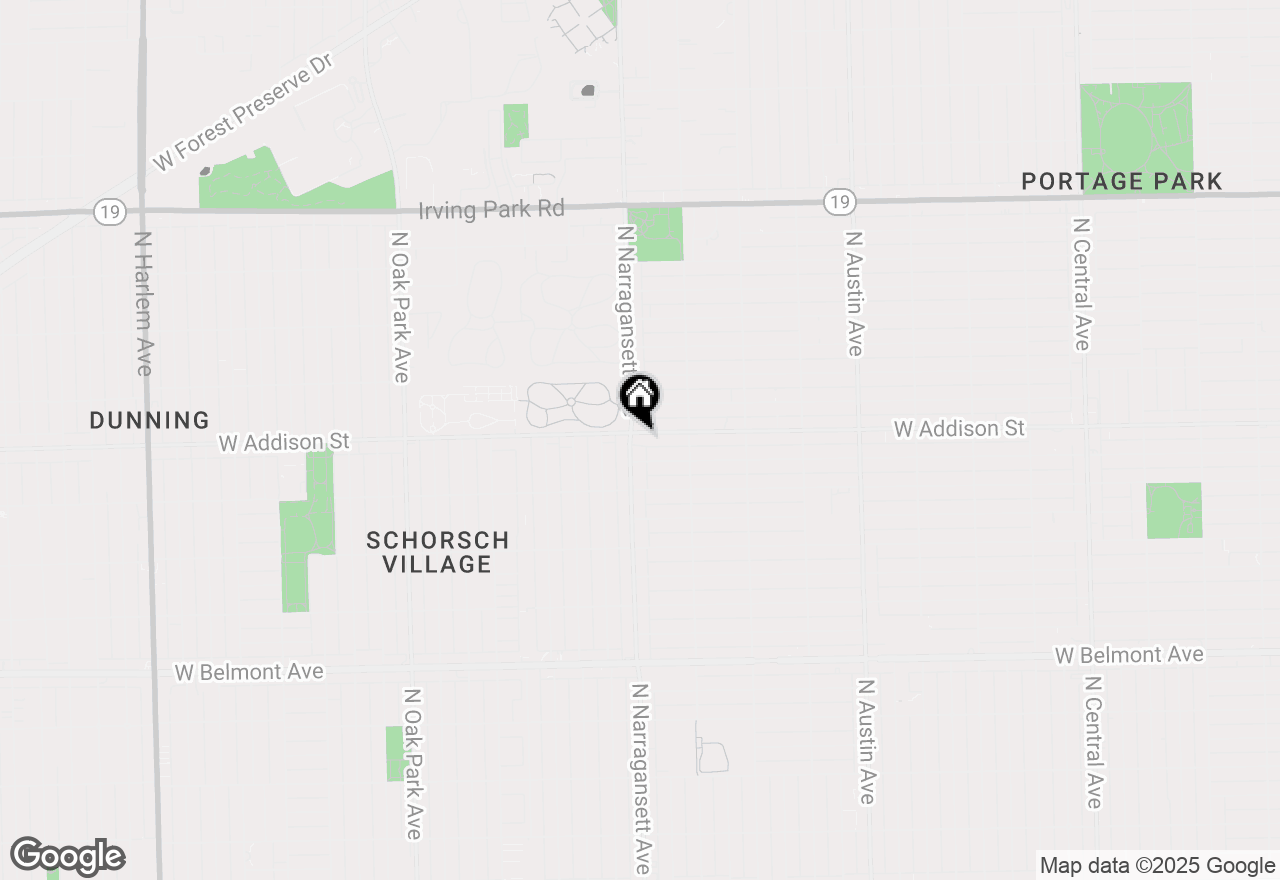 Map of 6357 W Addison Street #1F-SW, Chicago, IL 60634