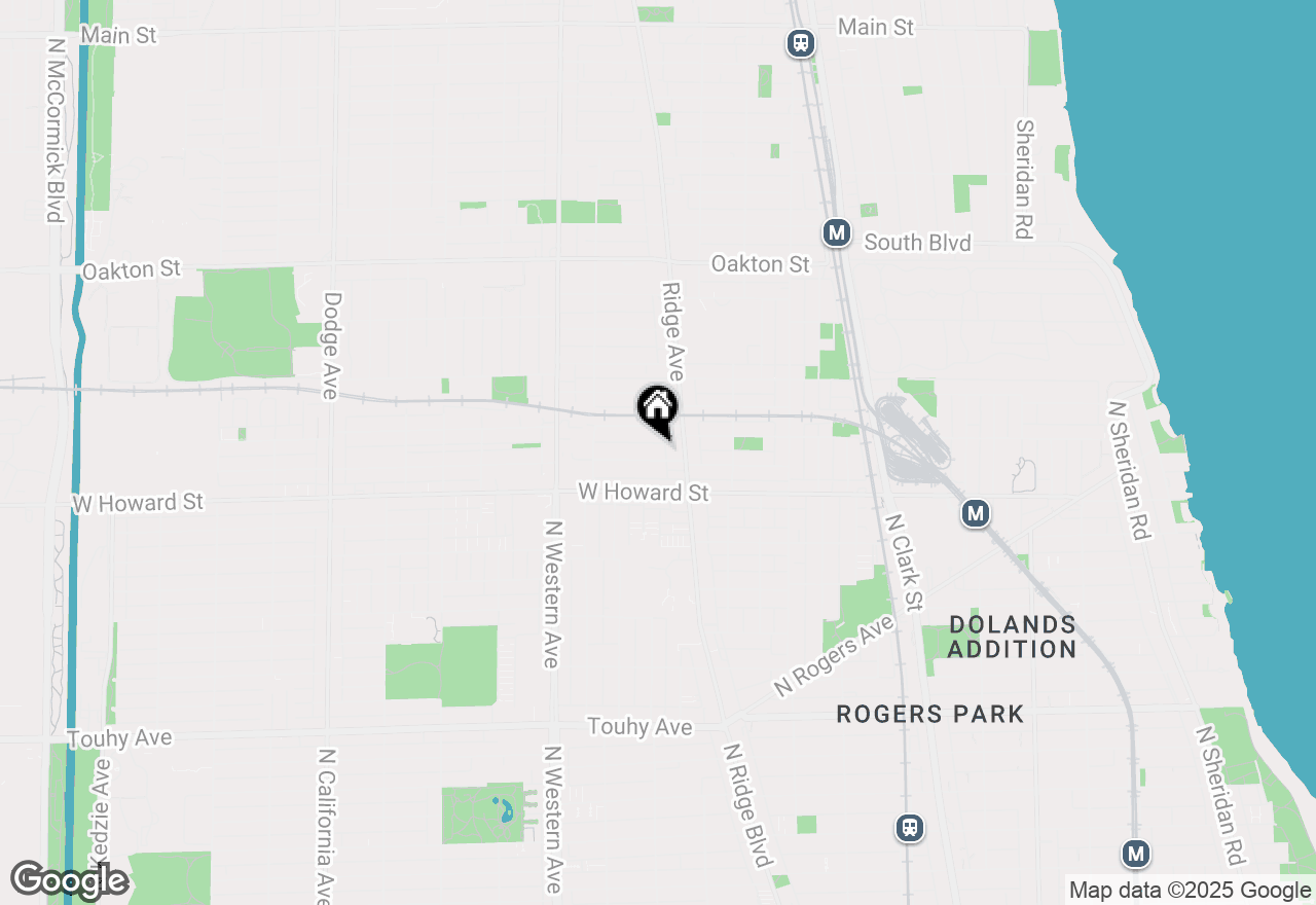 Map of 1007 Dobson Street, Evanston, IL 60202