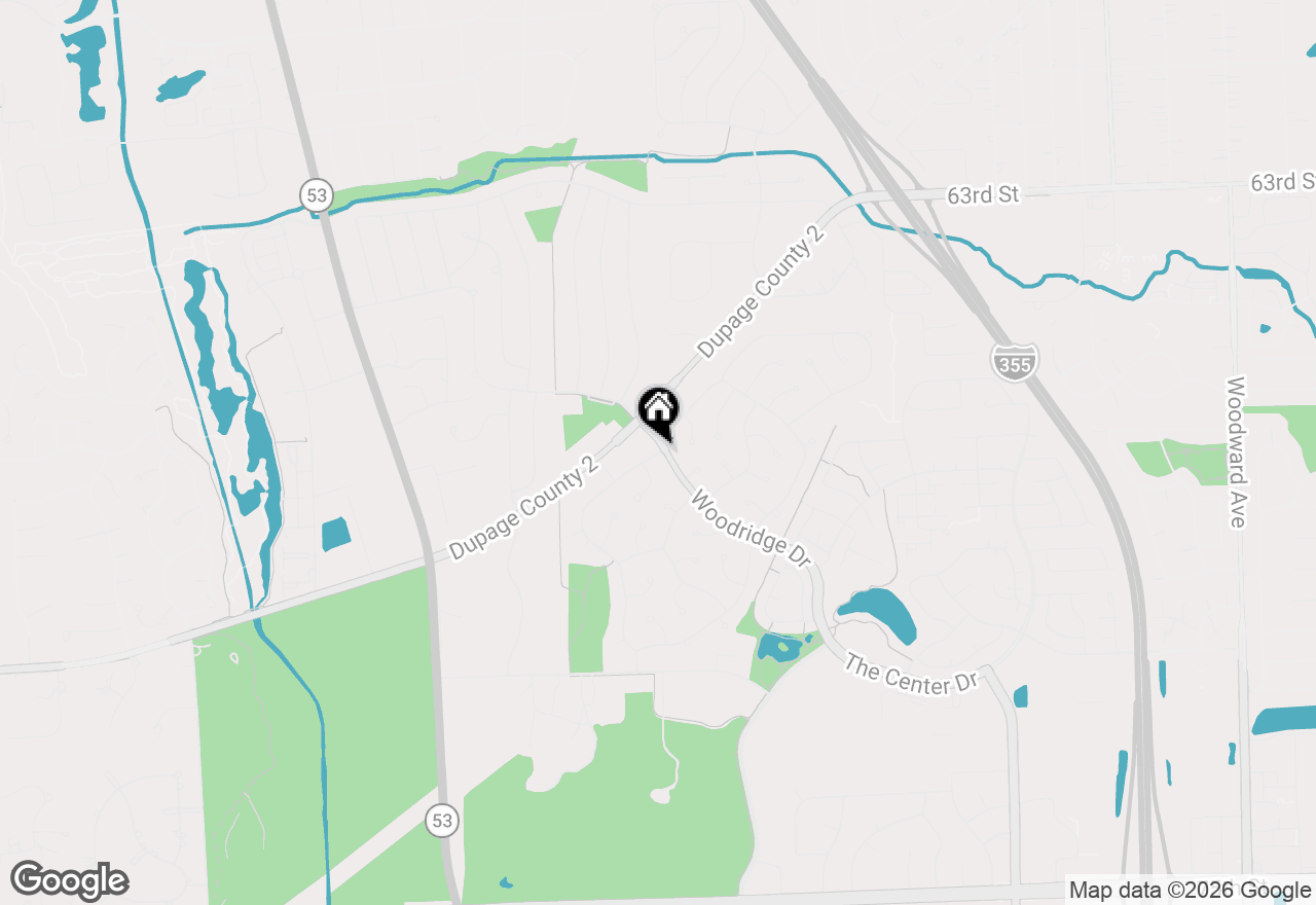 Map of 3008 Roberts Drive #1, Woodridge, IL 60517