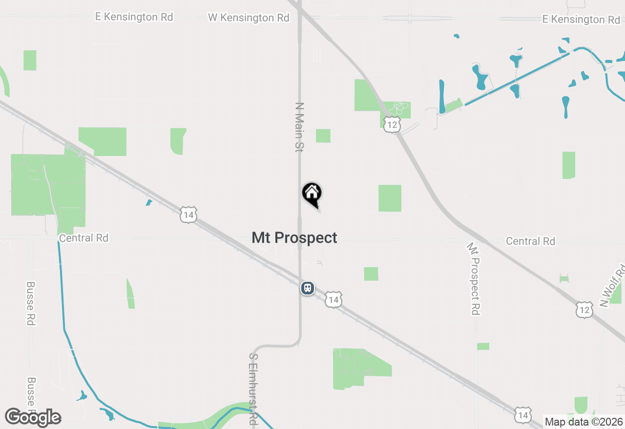 Map of 24 N Emerson Street, Mount Prospect, IL 60056