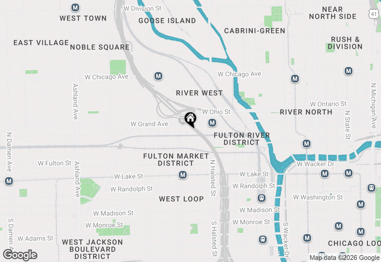 Map of 914 W Hubbard Street #104, Chicago, IL 60642