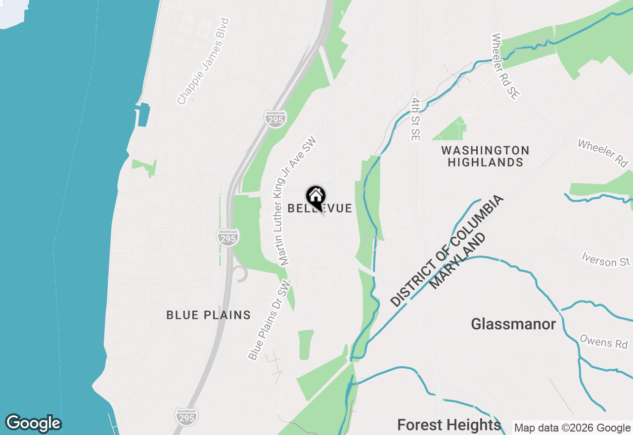 Map of 70 Darrington Street Sw, Washington, DC 20032