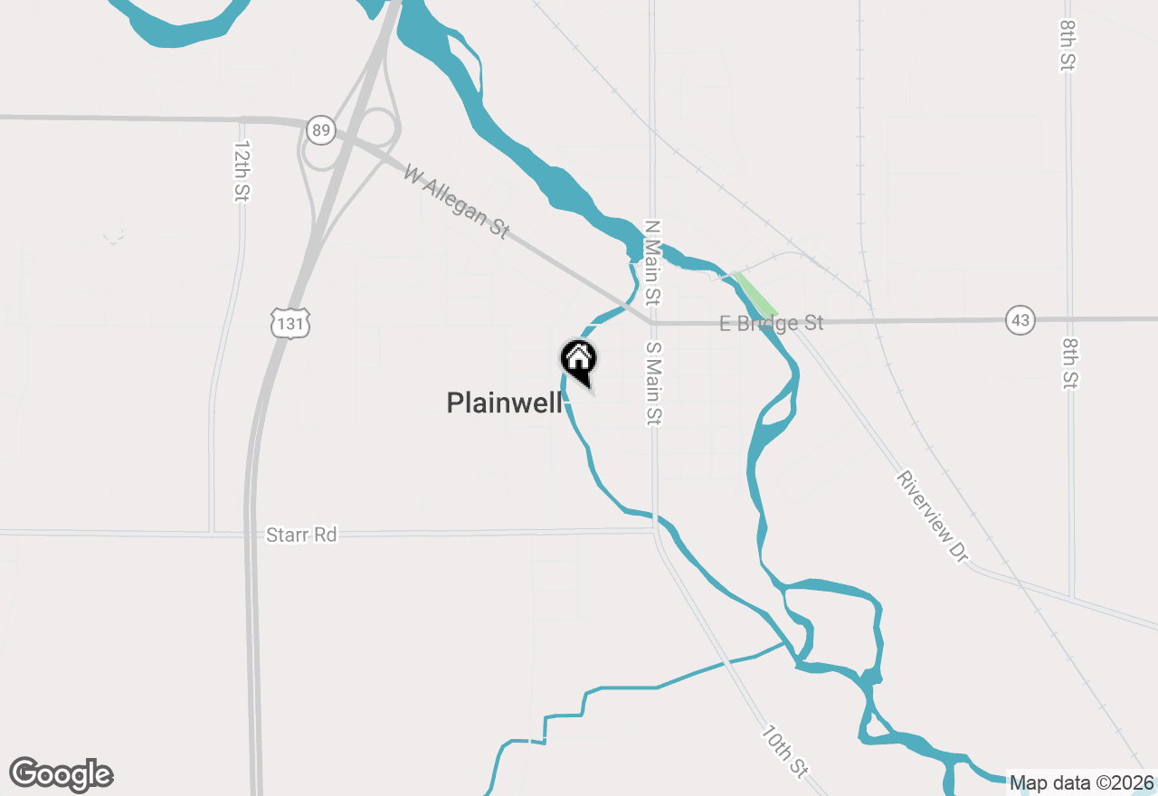Map of 320 Morrell Street, Plainwell, MI 49080